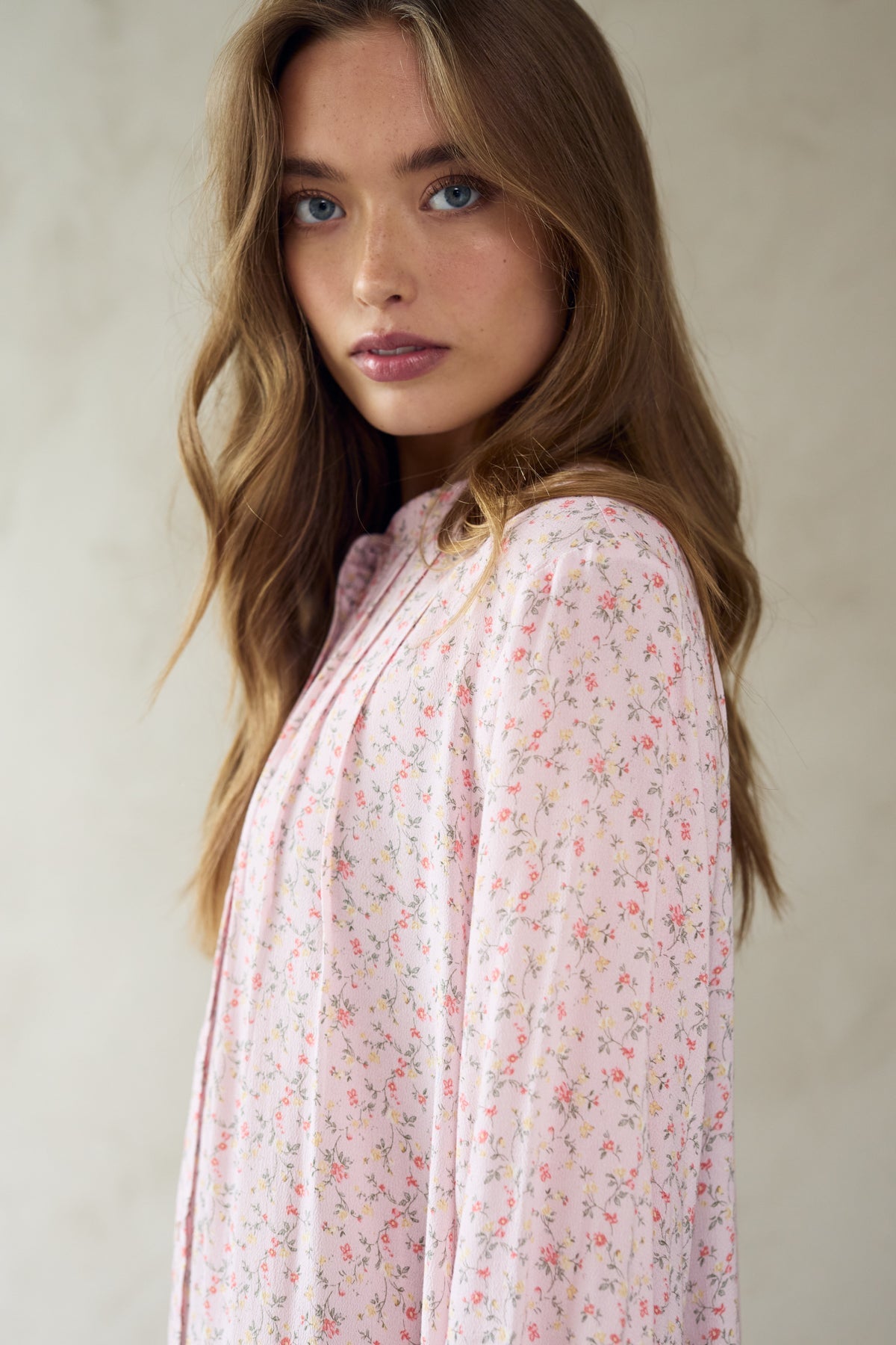 Imogene Dress Terrena Blush Print