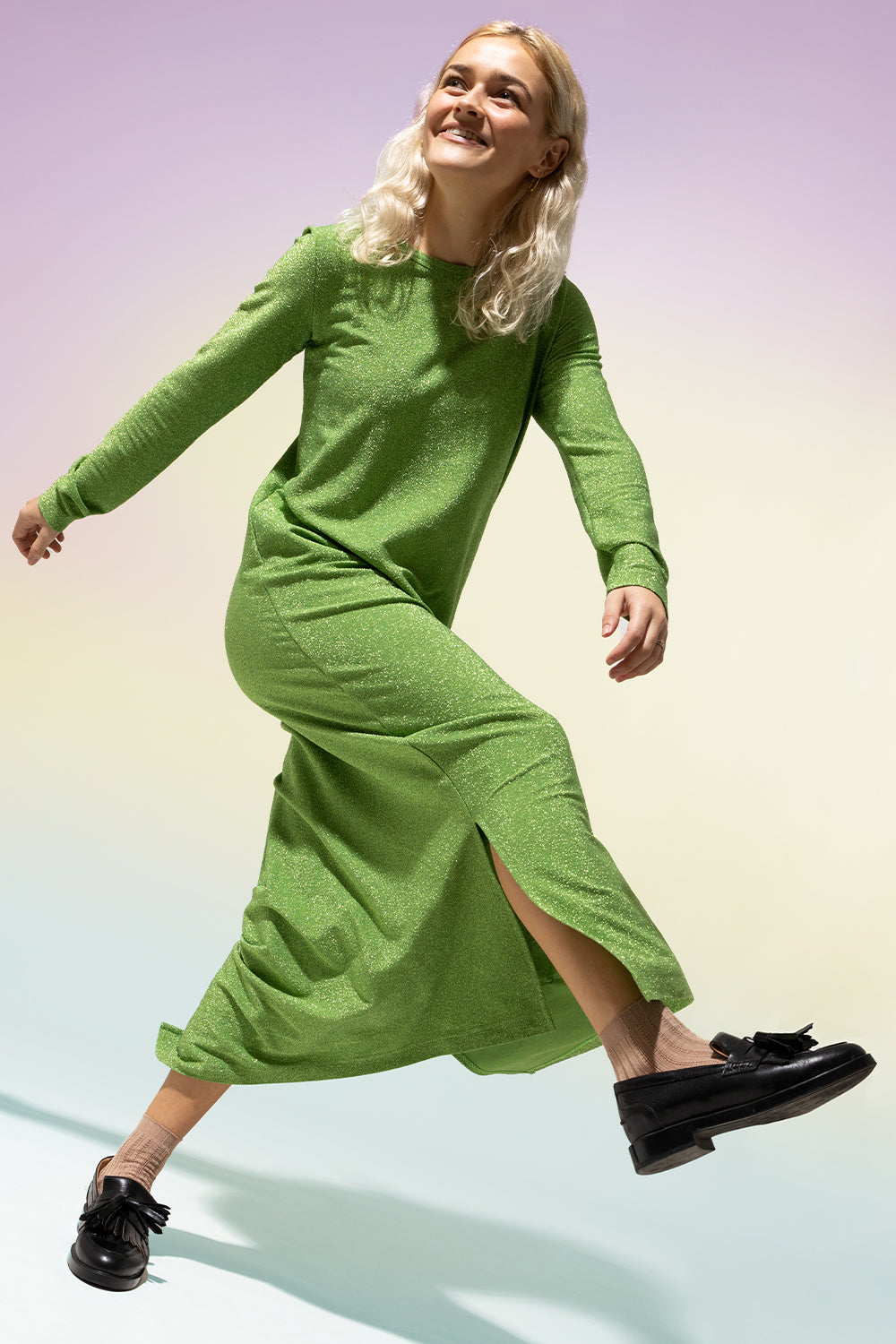 Noellas Ines Dress Green. Køb Kjoler hos www.noellafashion.dk