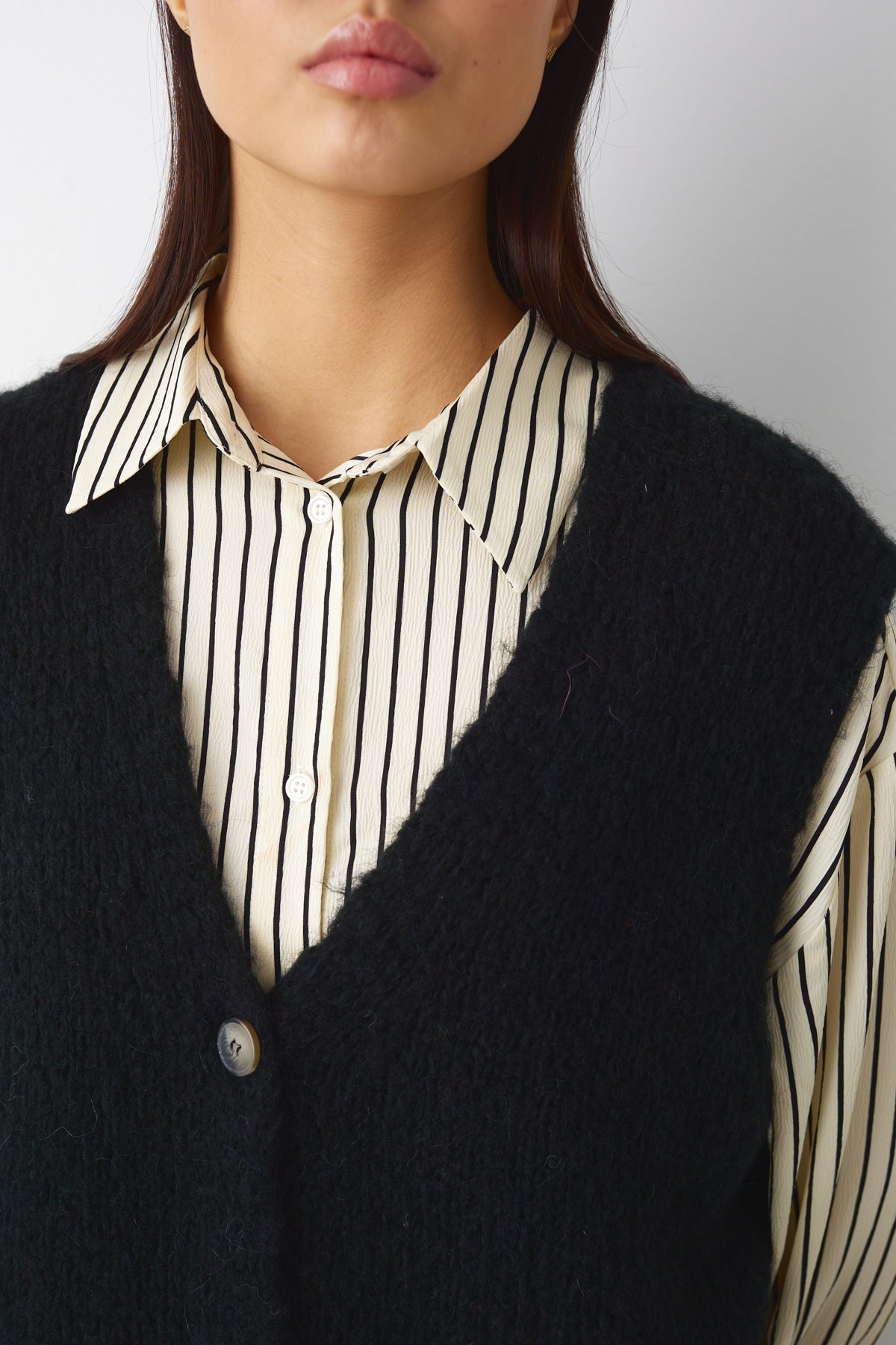 Jacey Knit Vest Black