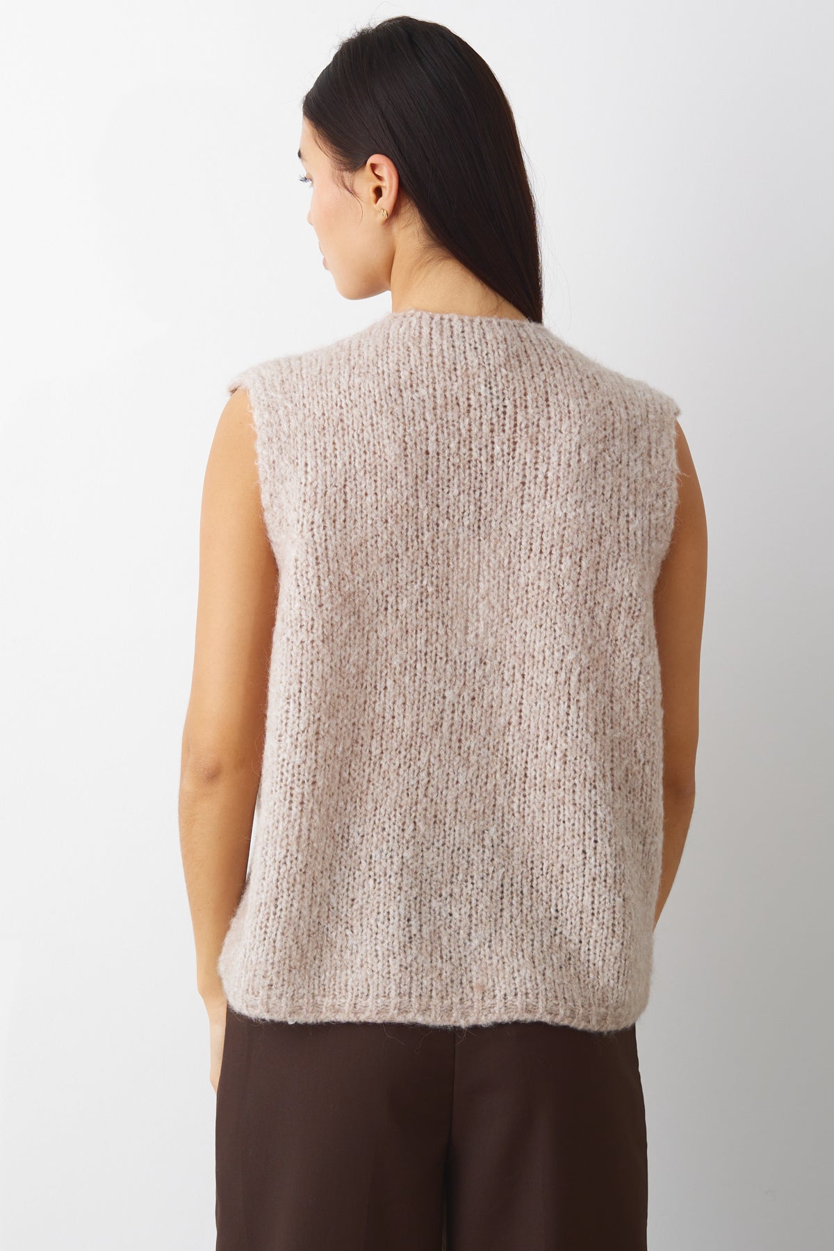 Jacey Knit Vest Oatmeal