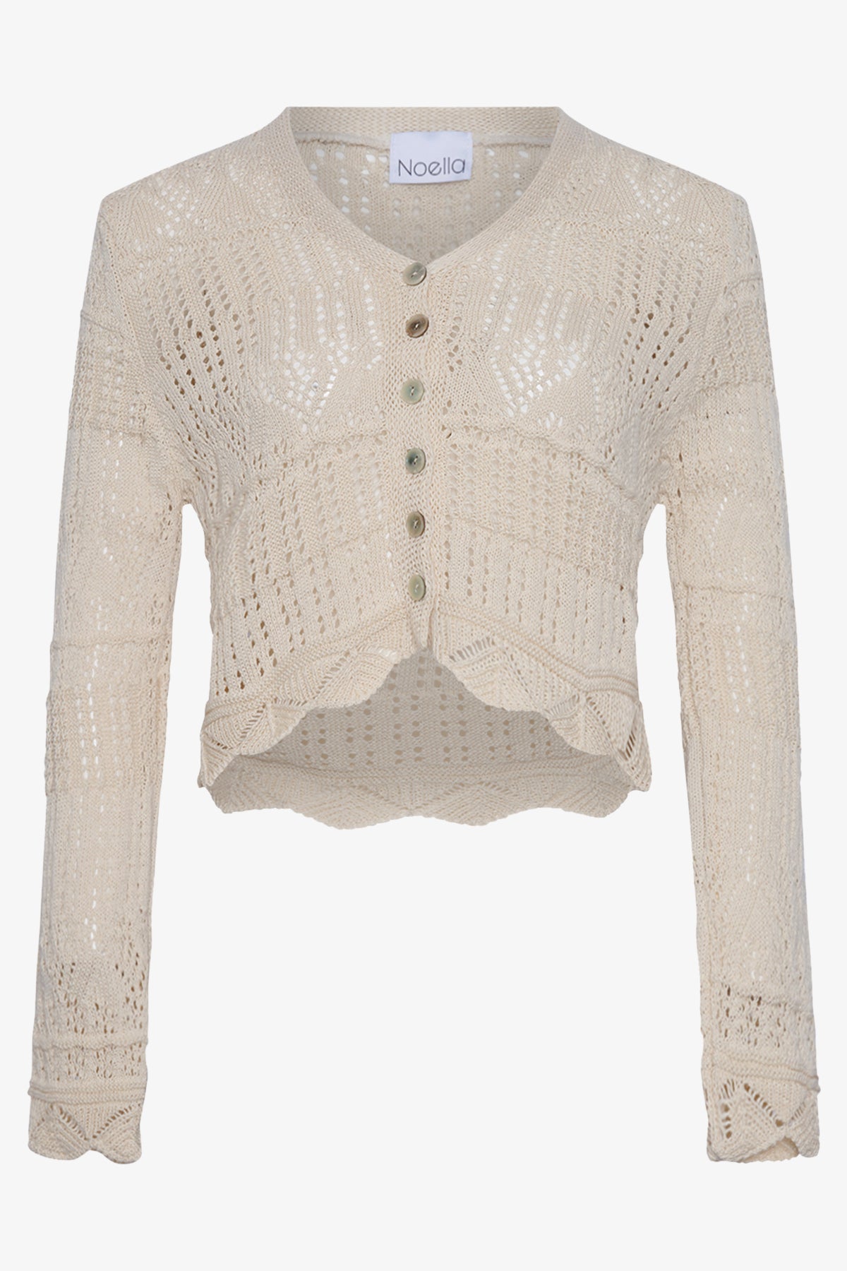 Jackie Knit Cardigan Offwhite