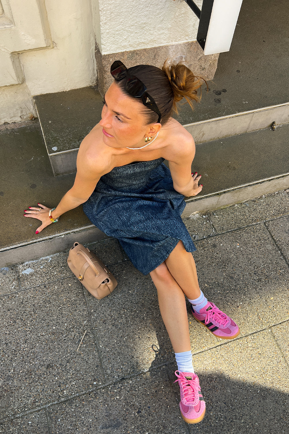 Jacklyn Dress Blue Snow Wash