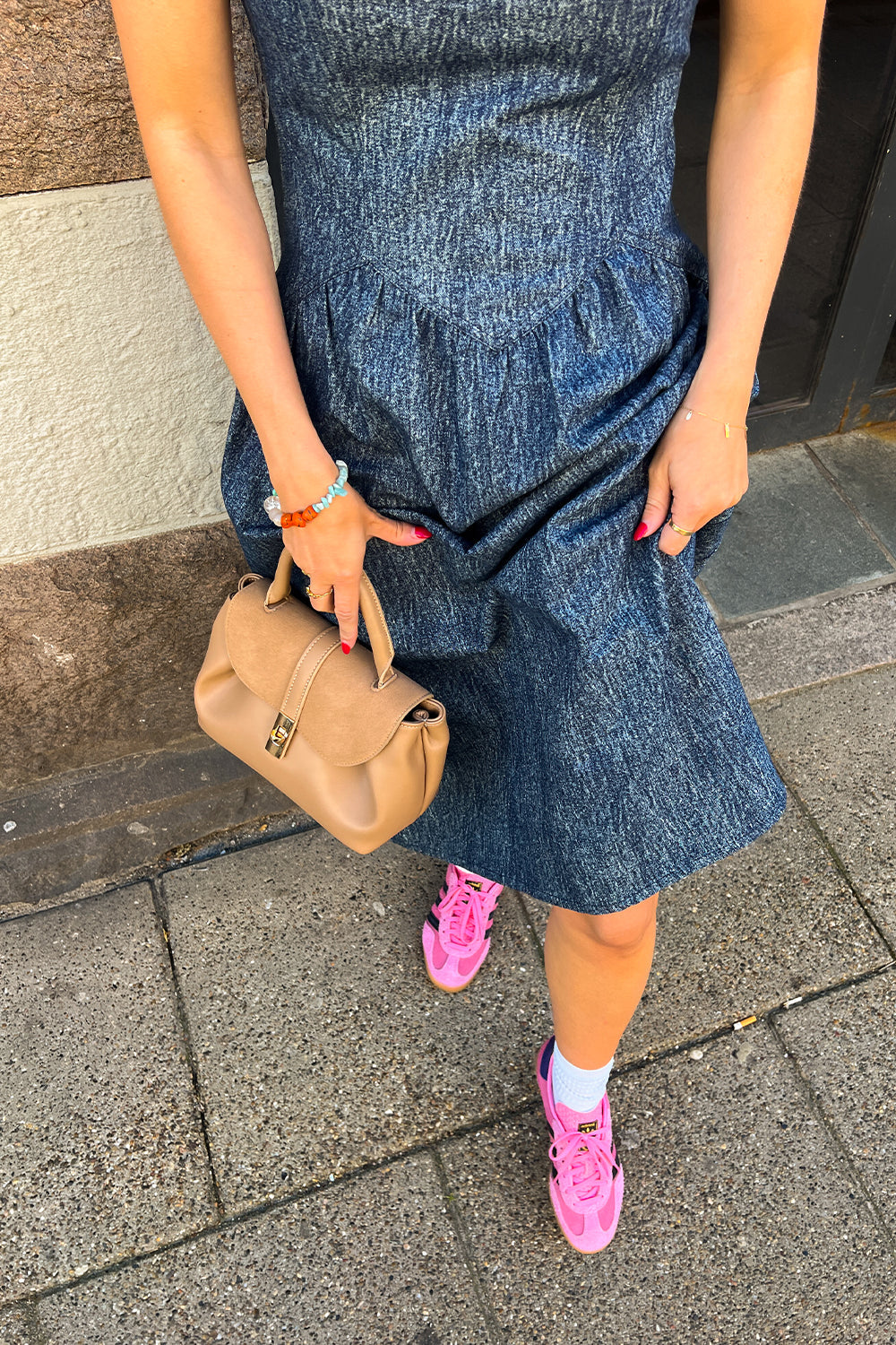 Jacklyn Dress Blue Snow Wash