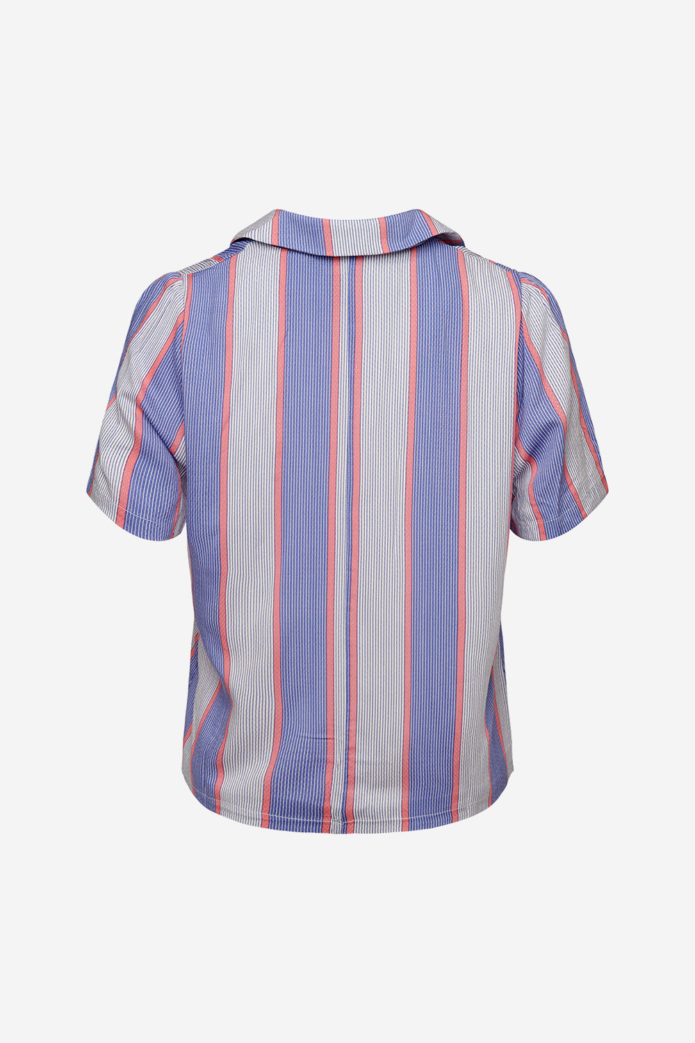 Jan Shirt Viscose Blue/blush Stripe