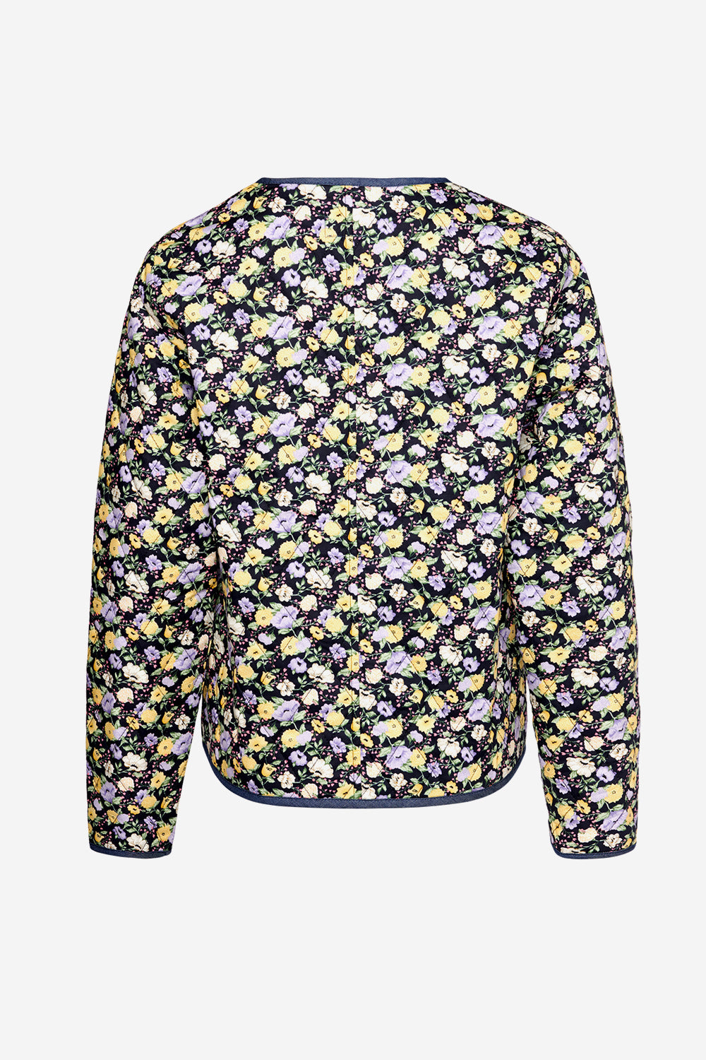 Jana Quilt Jacket Big Lilac Flower