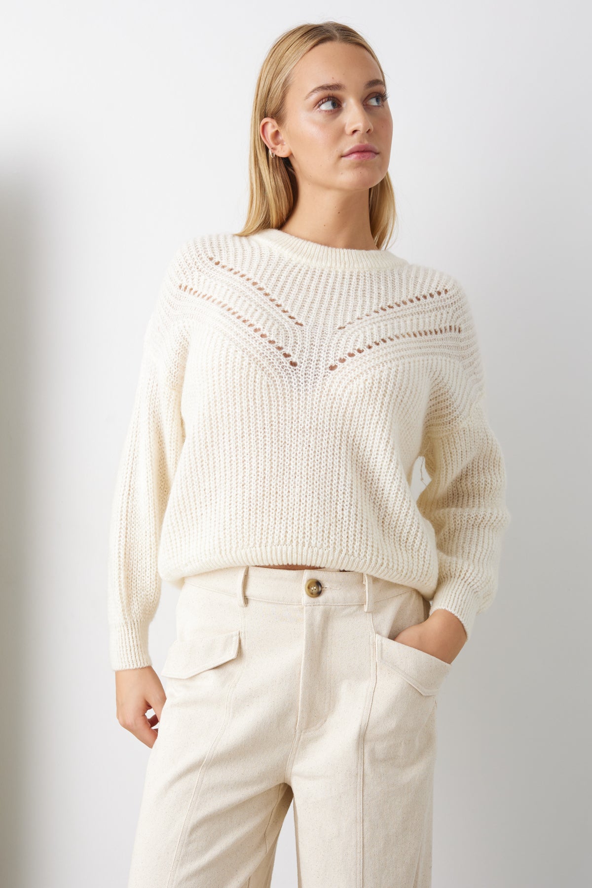 Janice Knit Offwhite