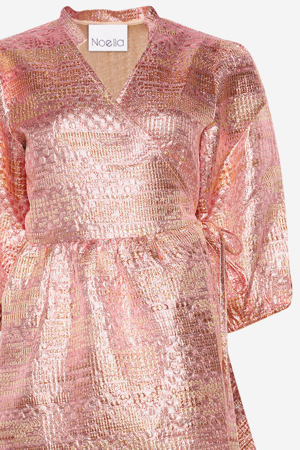 Jannie Aya Dress Rose Gold
