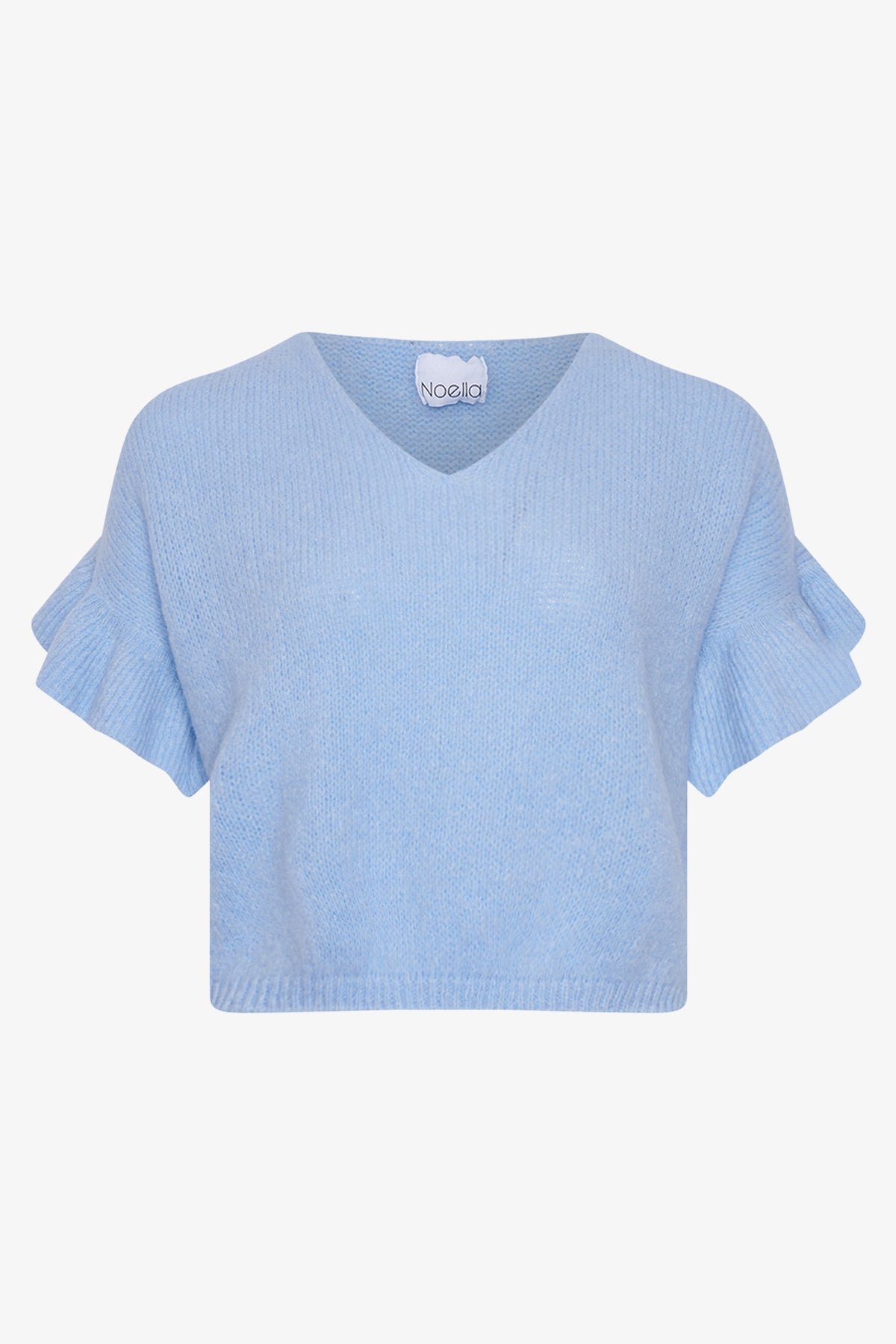Noellas Jaylin Knit Light Blue. Køb Striktrøjer hos www.noellafashion.dk