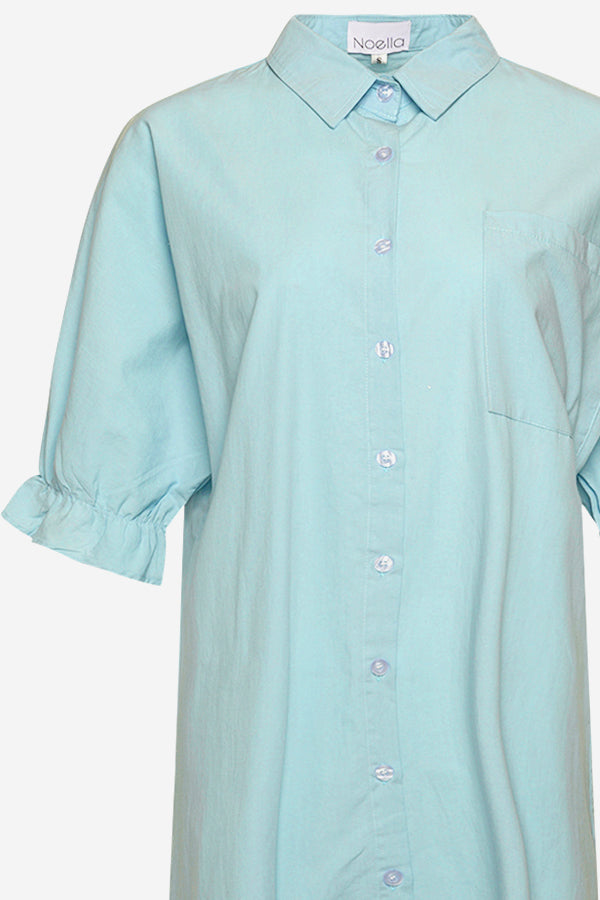 Joy Shirt Dress Aqua