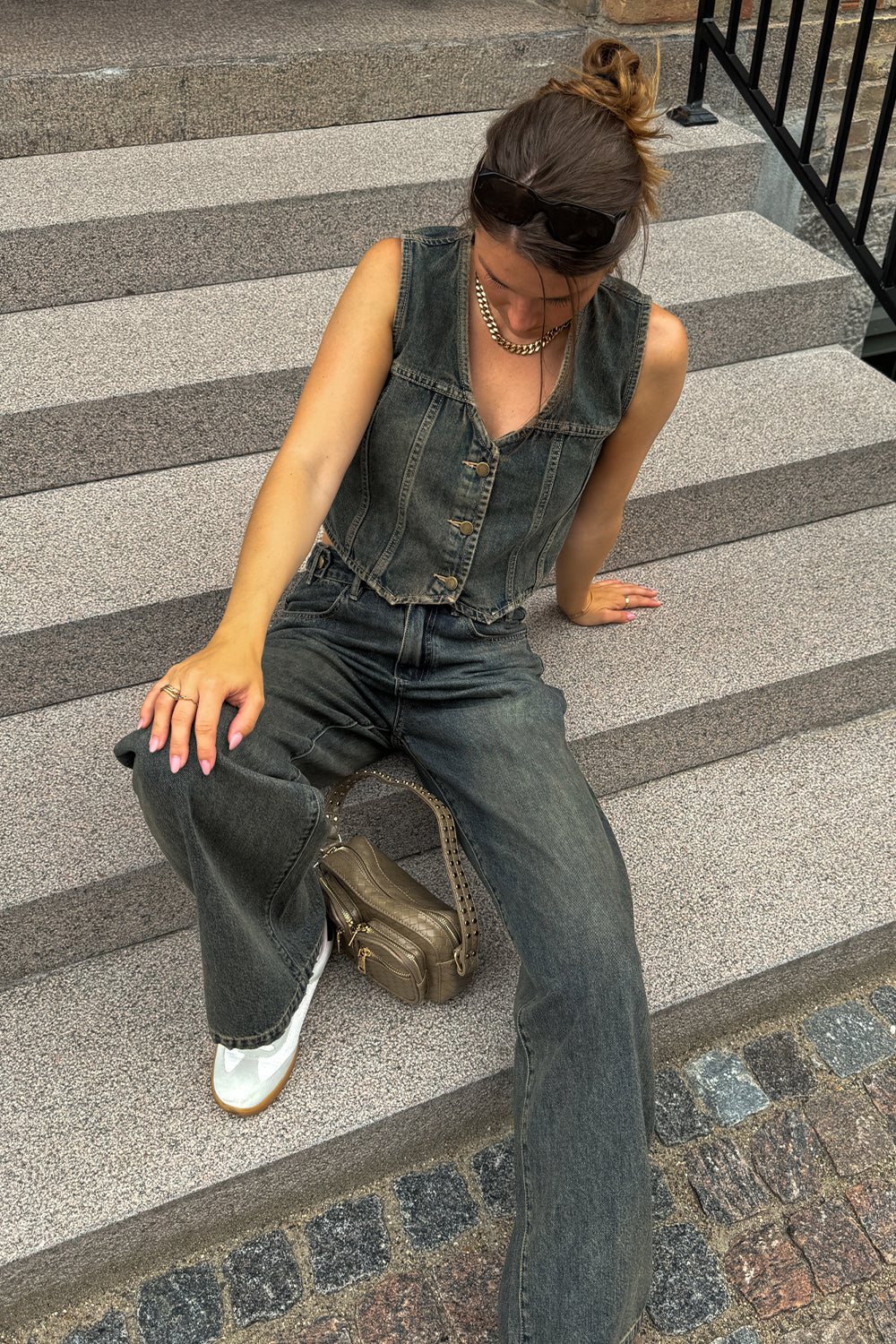 Jolie Jeans Worn Blue Wash