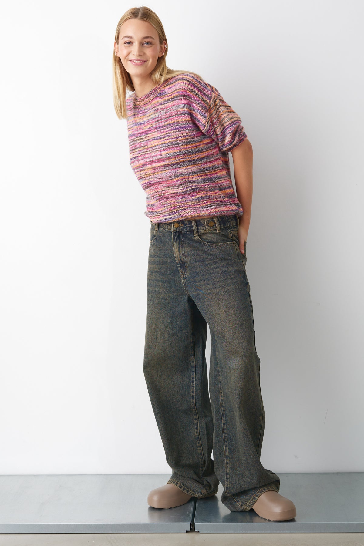 Jolie Jeans Worn Blue Wash