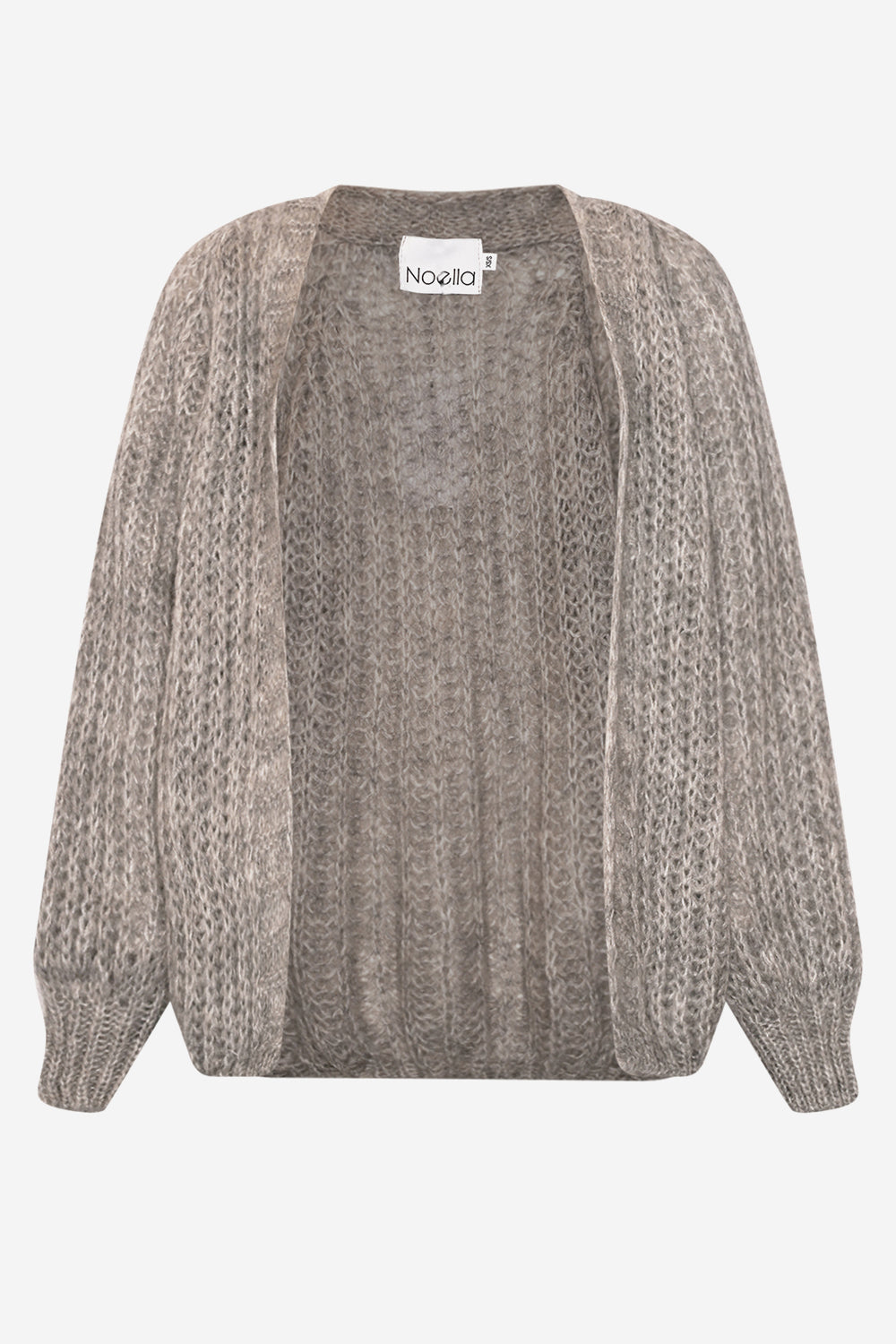 Noellas Joseph Knit Cardigan Grey Mix. Køb Striktrøjer hos www.noellafashion.dk