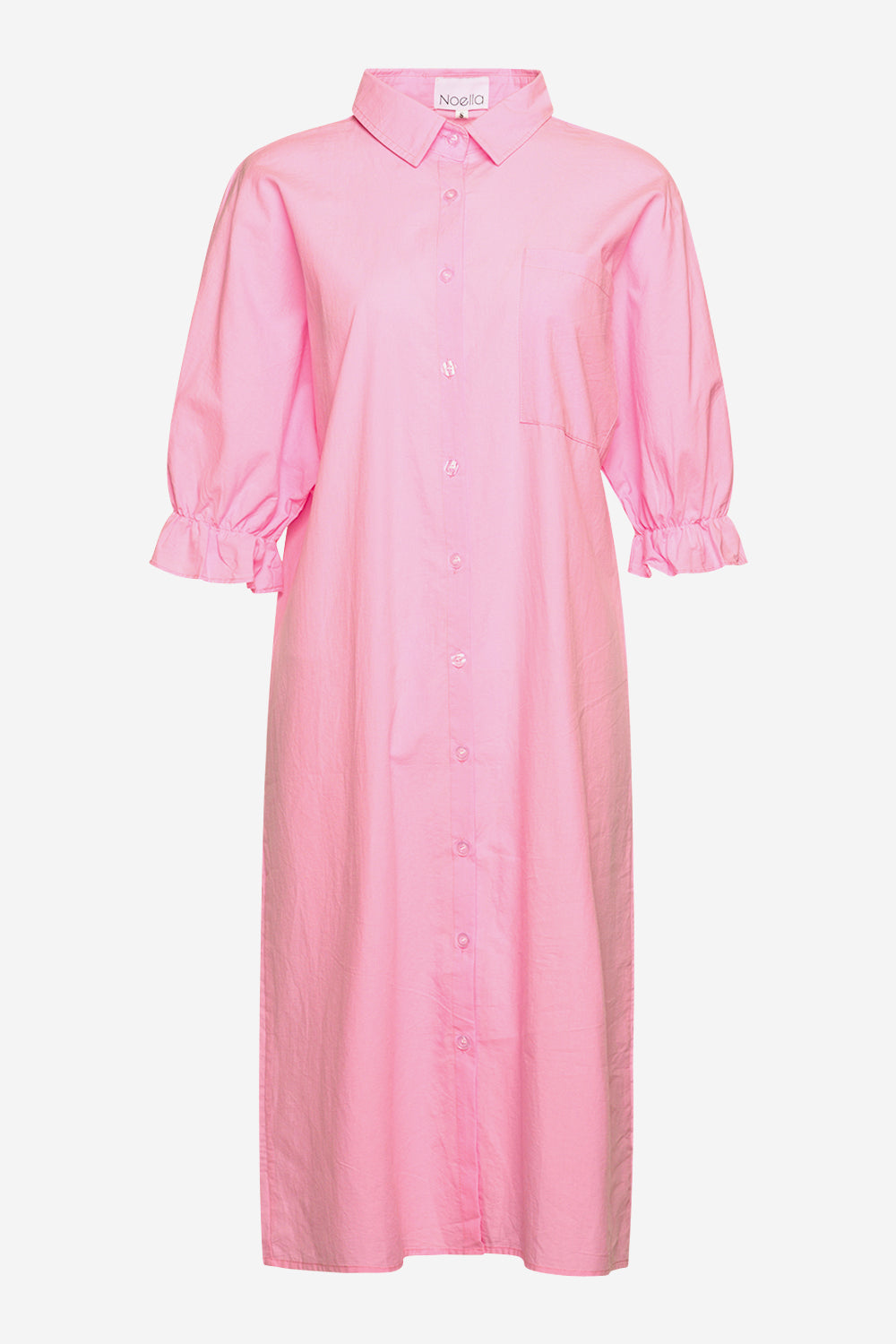 Noellas Joy Shirt Dress Pink. Køb Kjoler hos www.noellafashion.dk