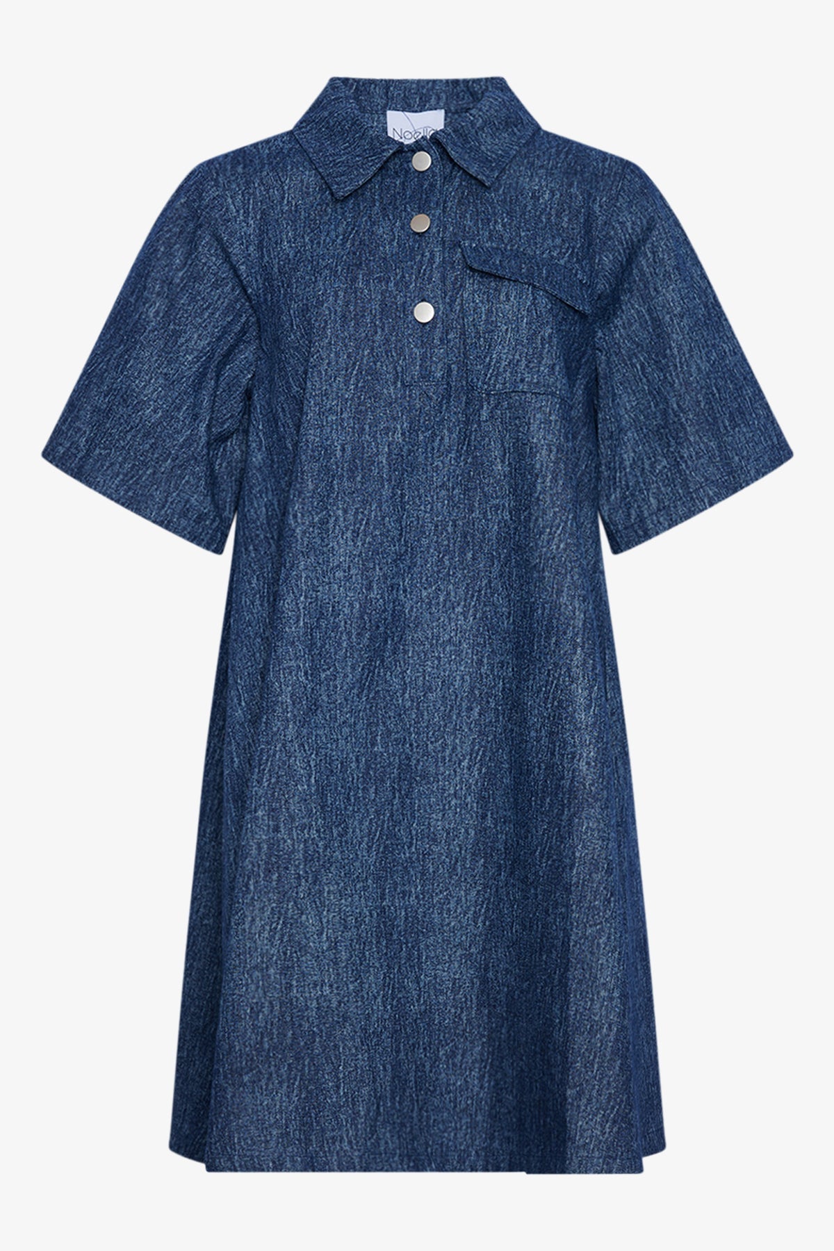 Noellas Jozie Dress Blue Snow Wash. Køb Kjoler hos www.noellafashion.dk