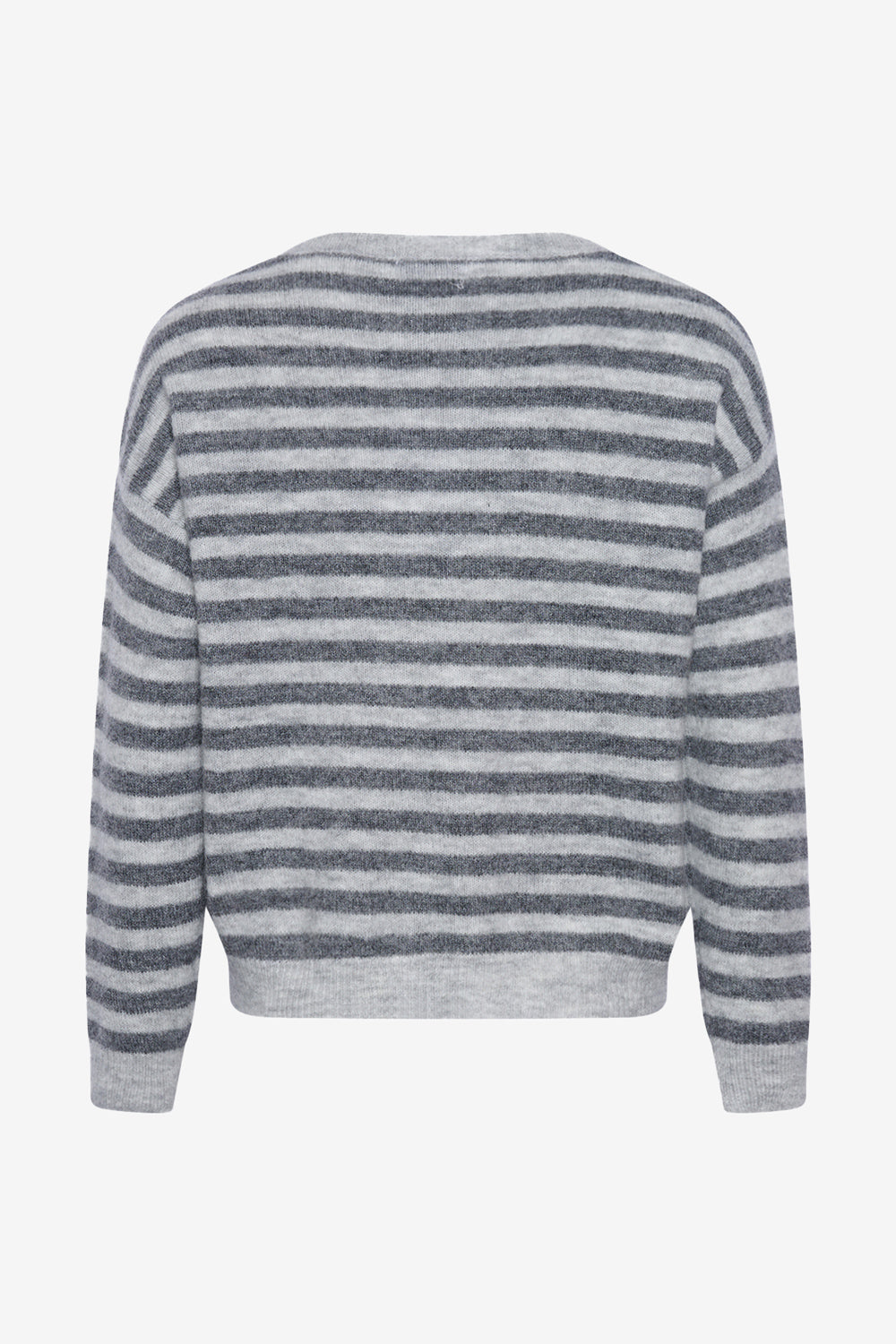 Juliana Knit Light Grey/Dark Grey Stripe