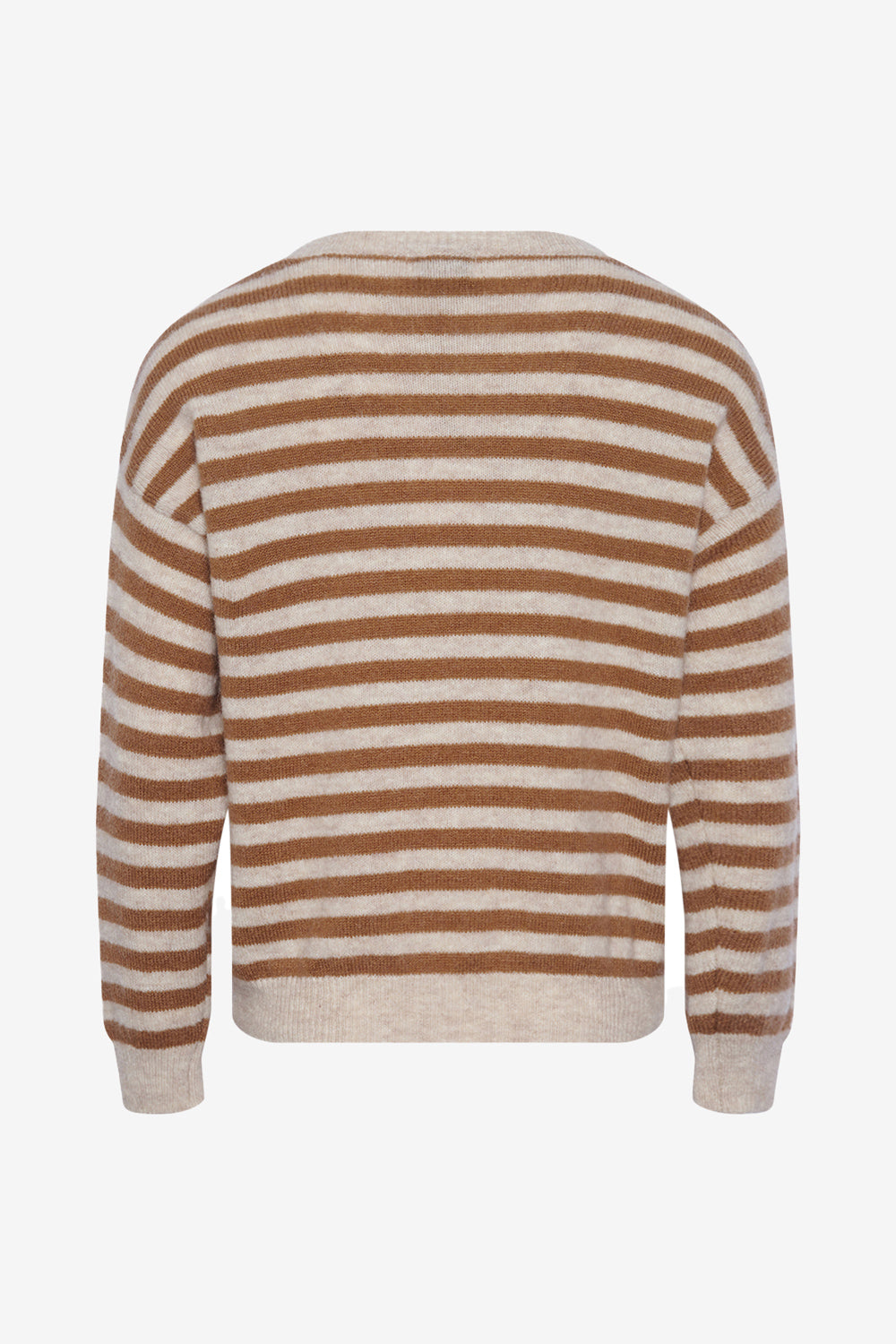 Juliana Knit Grey/Brown Stripe