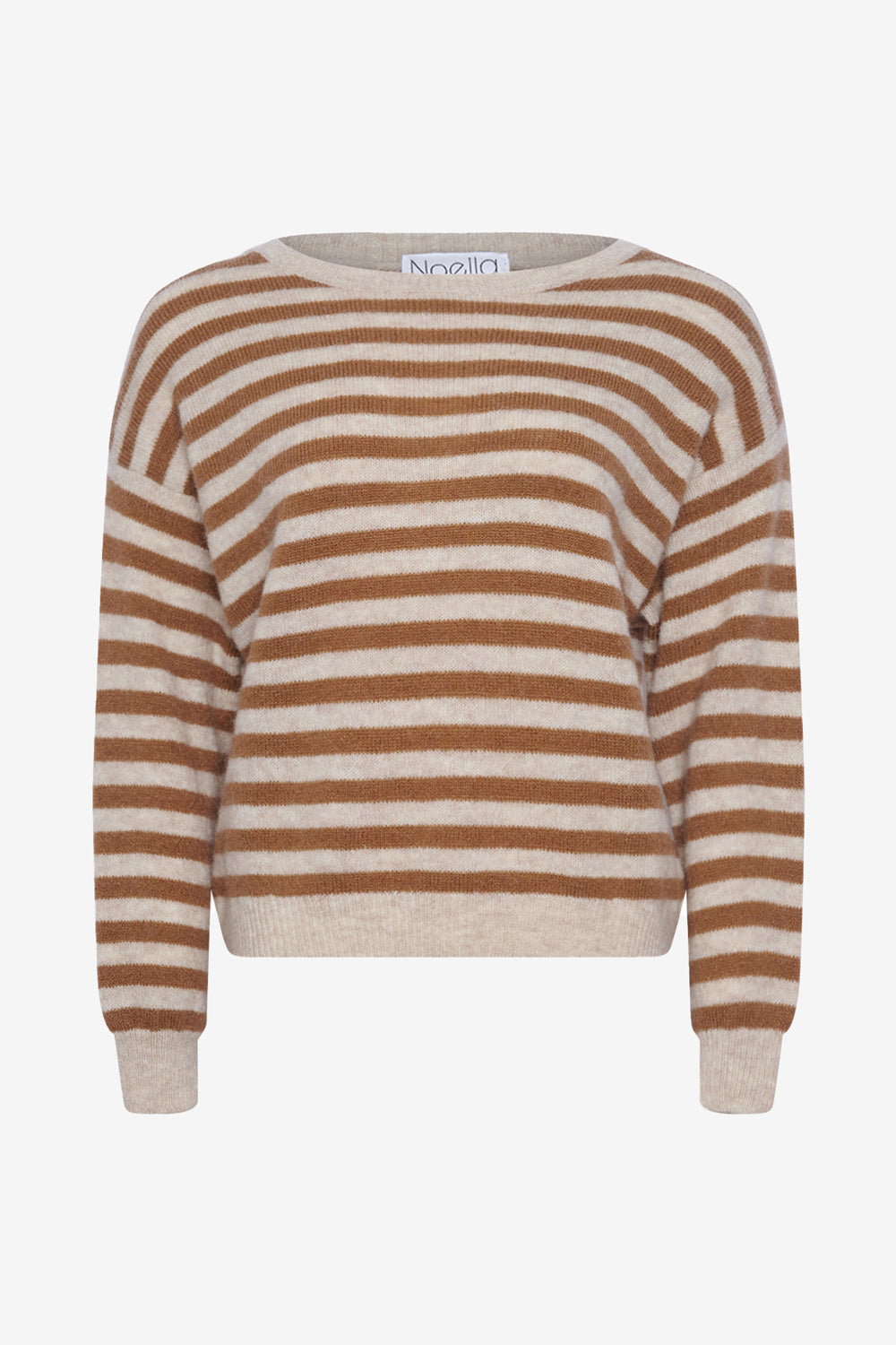 Juliana Knit Grey/Brown Stripe