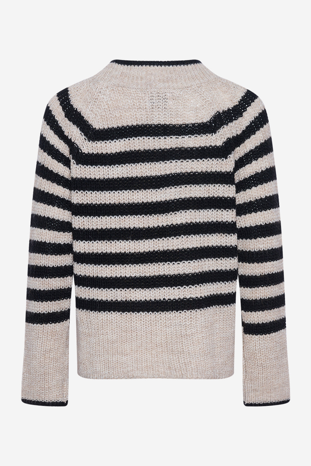 Juliette Knit Black/Sugar Stripe