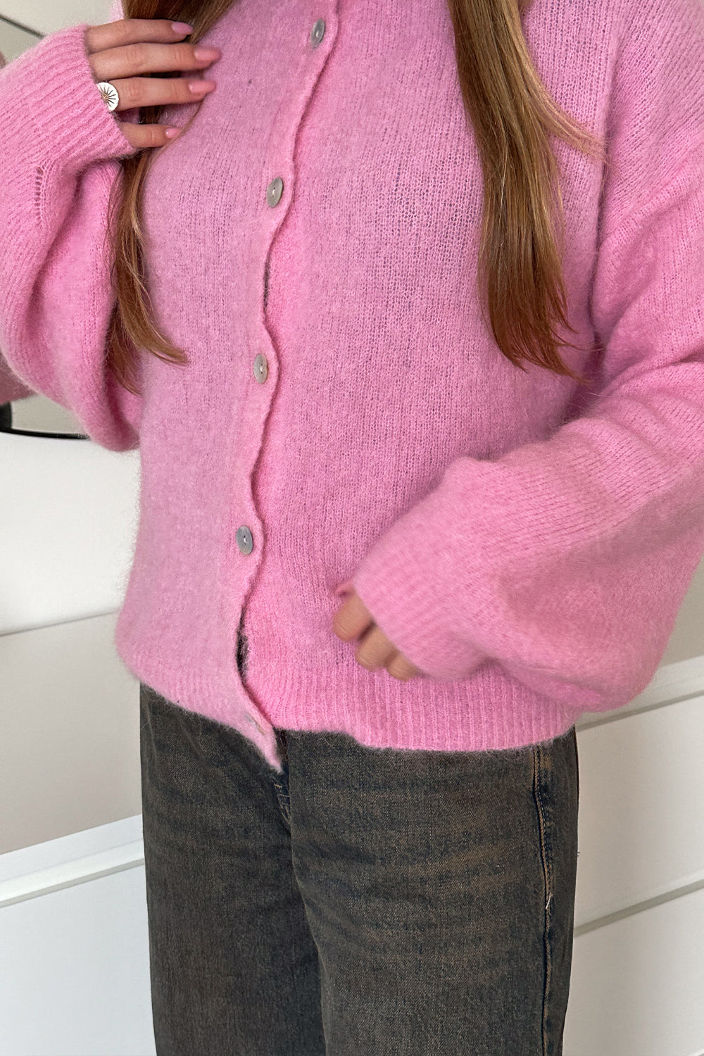 Kae Knit Cardigan Blush