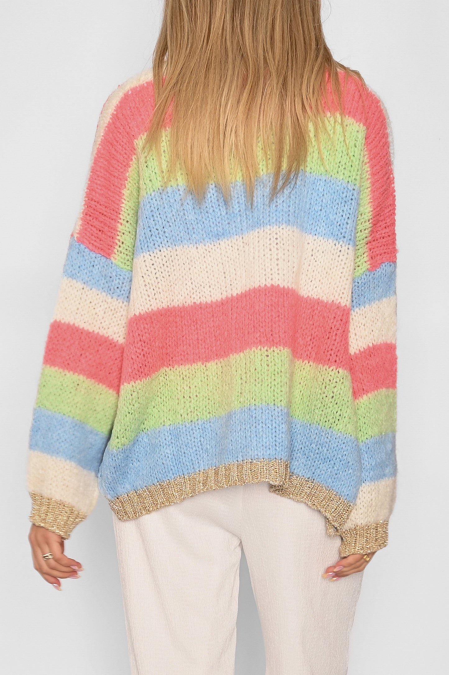Kala Knit Cardigan Rainbow