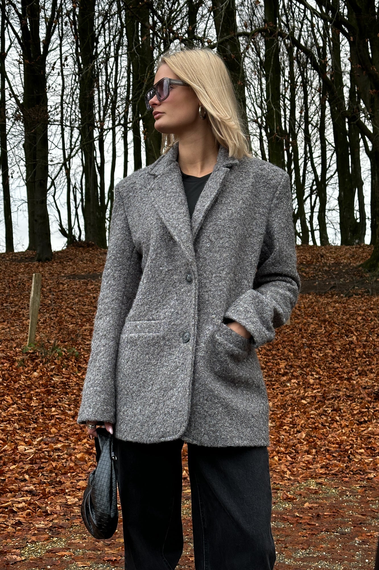 Noellas Jet Blazer Medium Grey Mel.. Køb Blazer hos www.noellafashion.dk