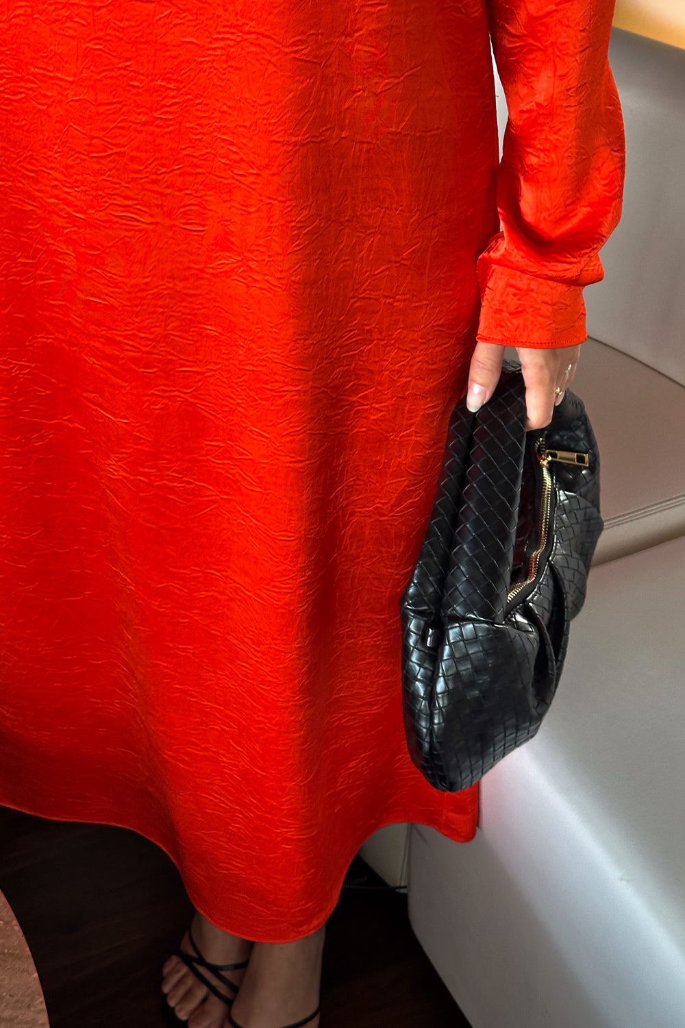Kane Dress Tomato Red