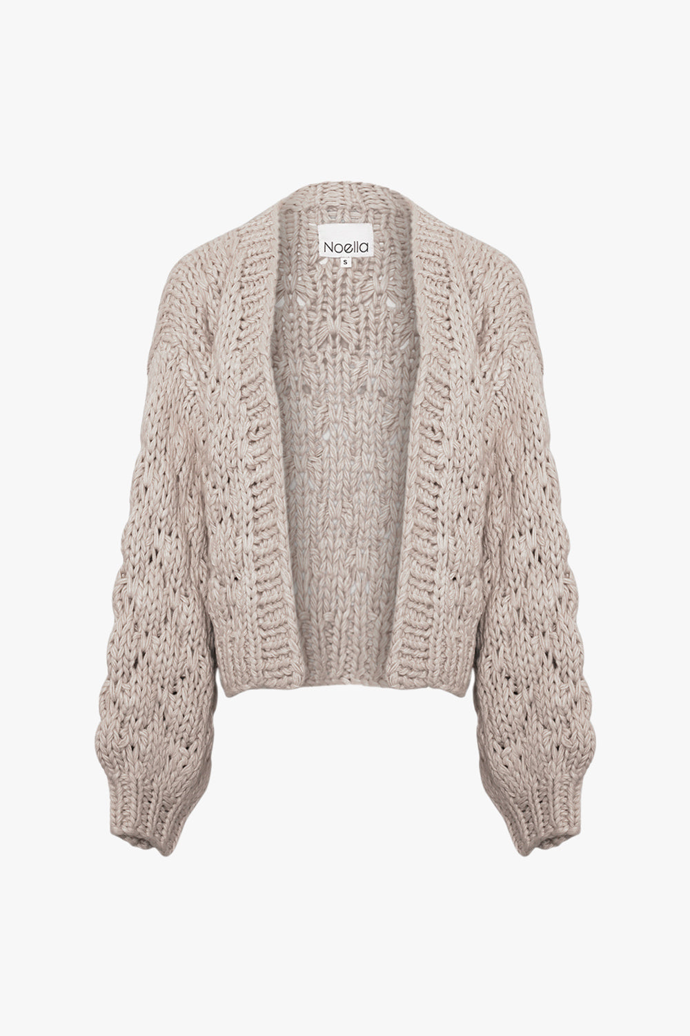 Noellas Karen Knit Cardigan Grey Sand.
