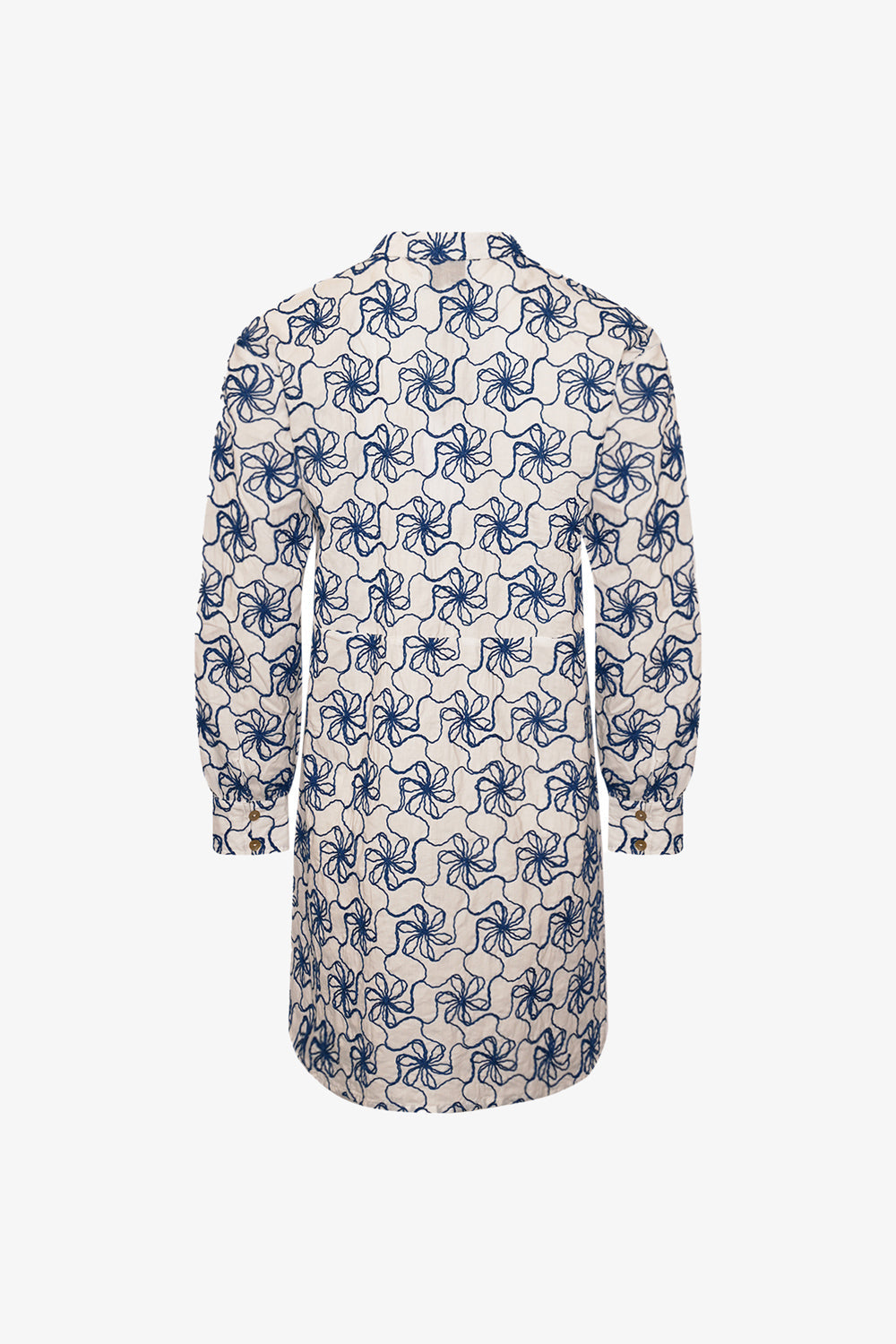 Noellas Karene Dress White Blue Combo.