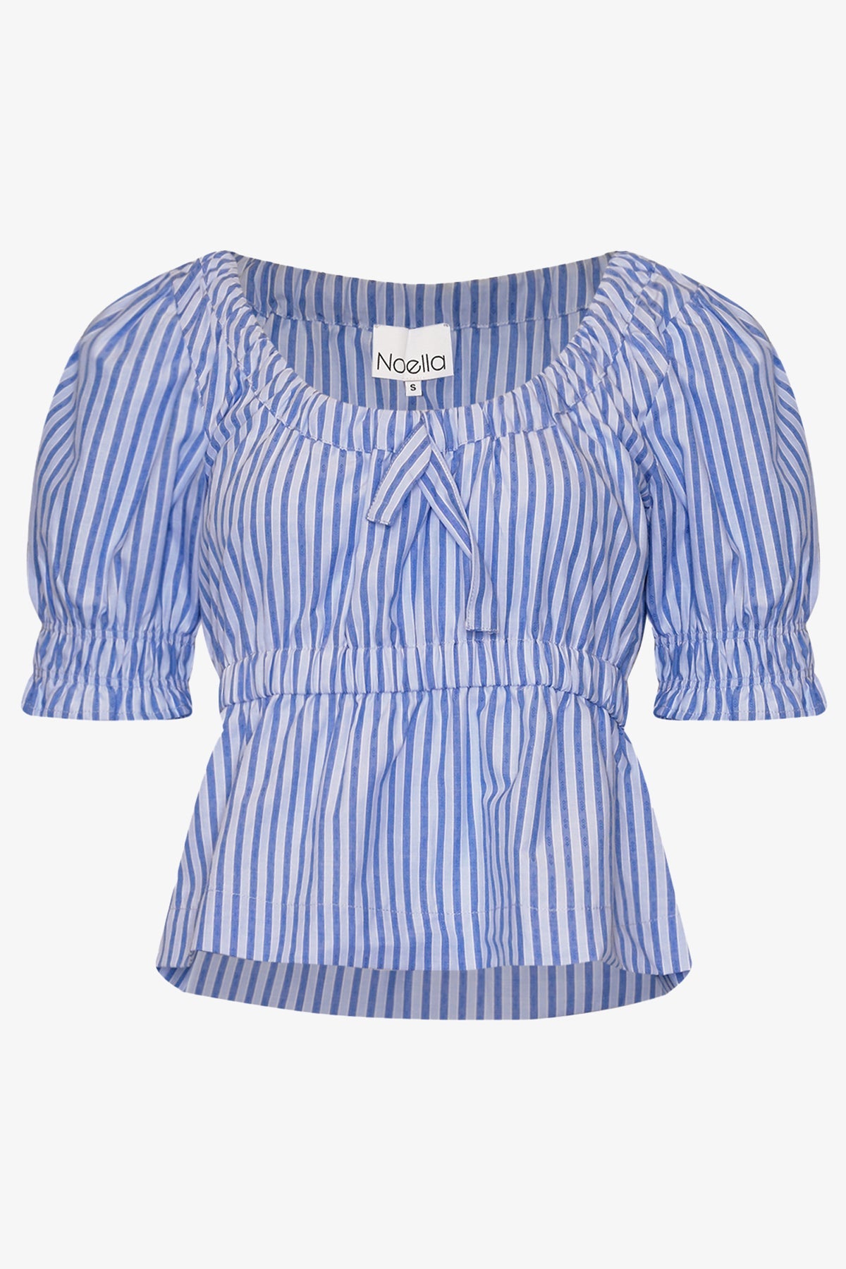 Noellas Karenza Blouse Blue Stripe. Køb Bluser hos www.noellafashion.dk