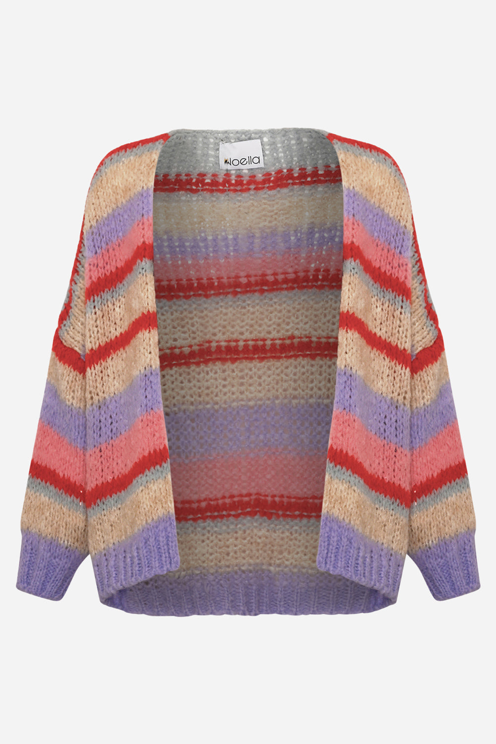Noellas Kariann Knit Cardigan Claire Stripe. Køb Cardigans hos www.noellafashion.dk