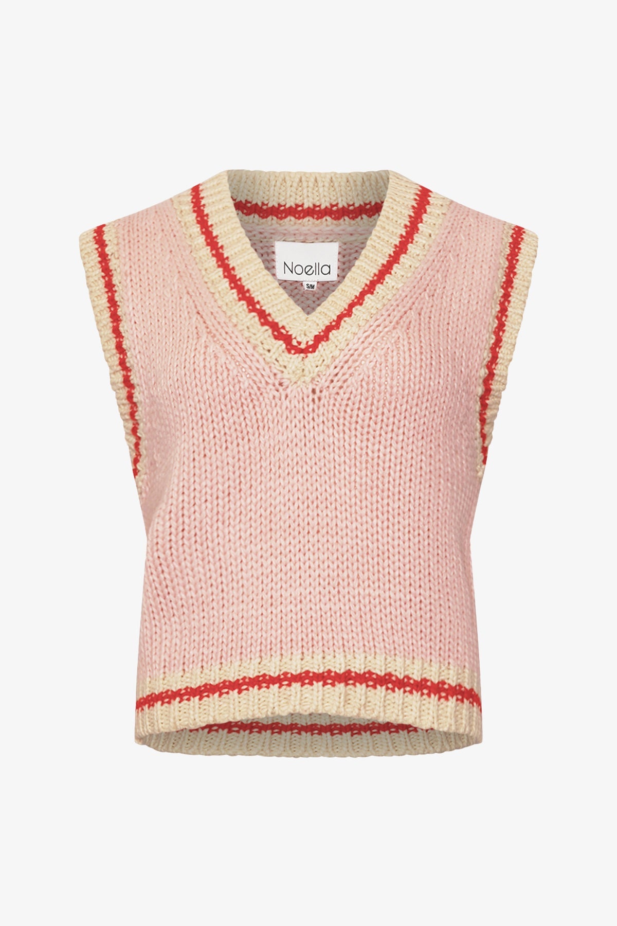 Noellas Kayanna Knit Vest Berry Combo. Køb Veste hos www.noellafashion.dk