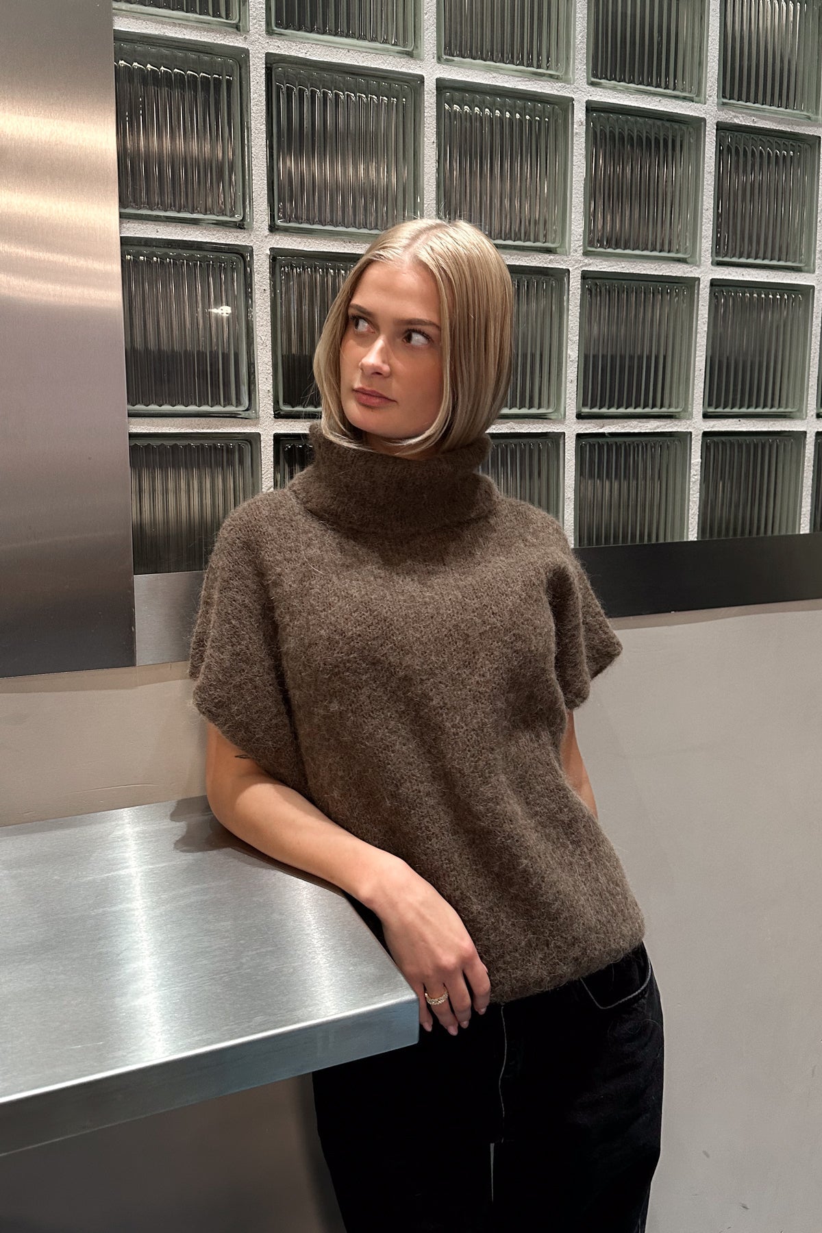 Kellyn Knit Vest Mud