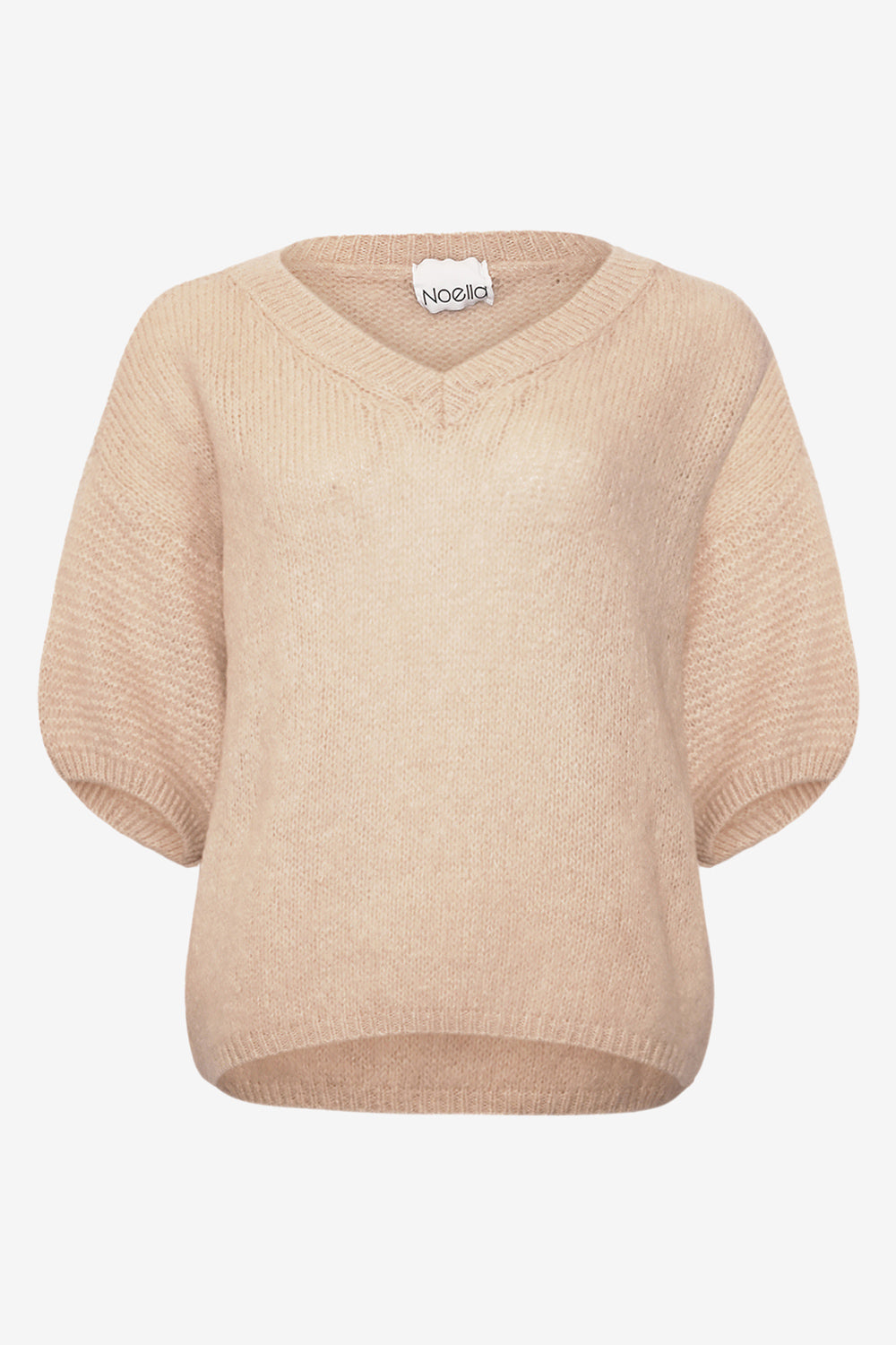 Noellas Kennedi Knit Beige. Køb Striktrøjer hos www.noellafashion.dk