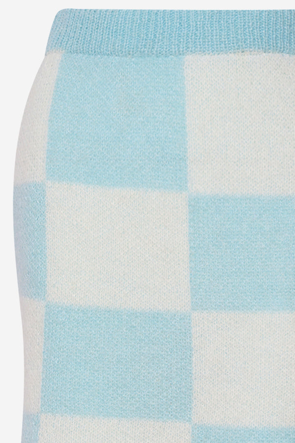 Kiana Knit Skirt Light Blue