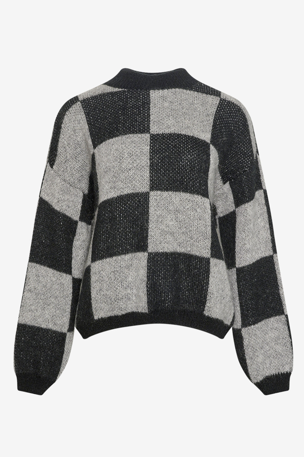 Noellas Kiana Knit Sweater Black/Grey. Køb Striktrøjer hos www.noellafashion.dk