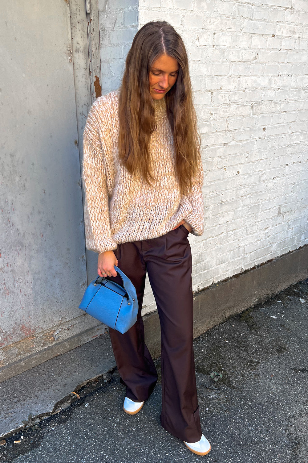 Noellas Kimber Knit Ivory Beige. Køb Striktrøjer hos www.noellafashion.dk