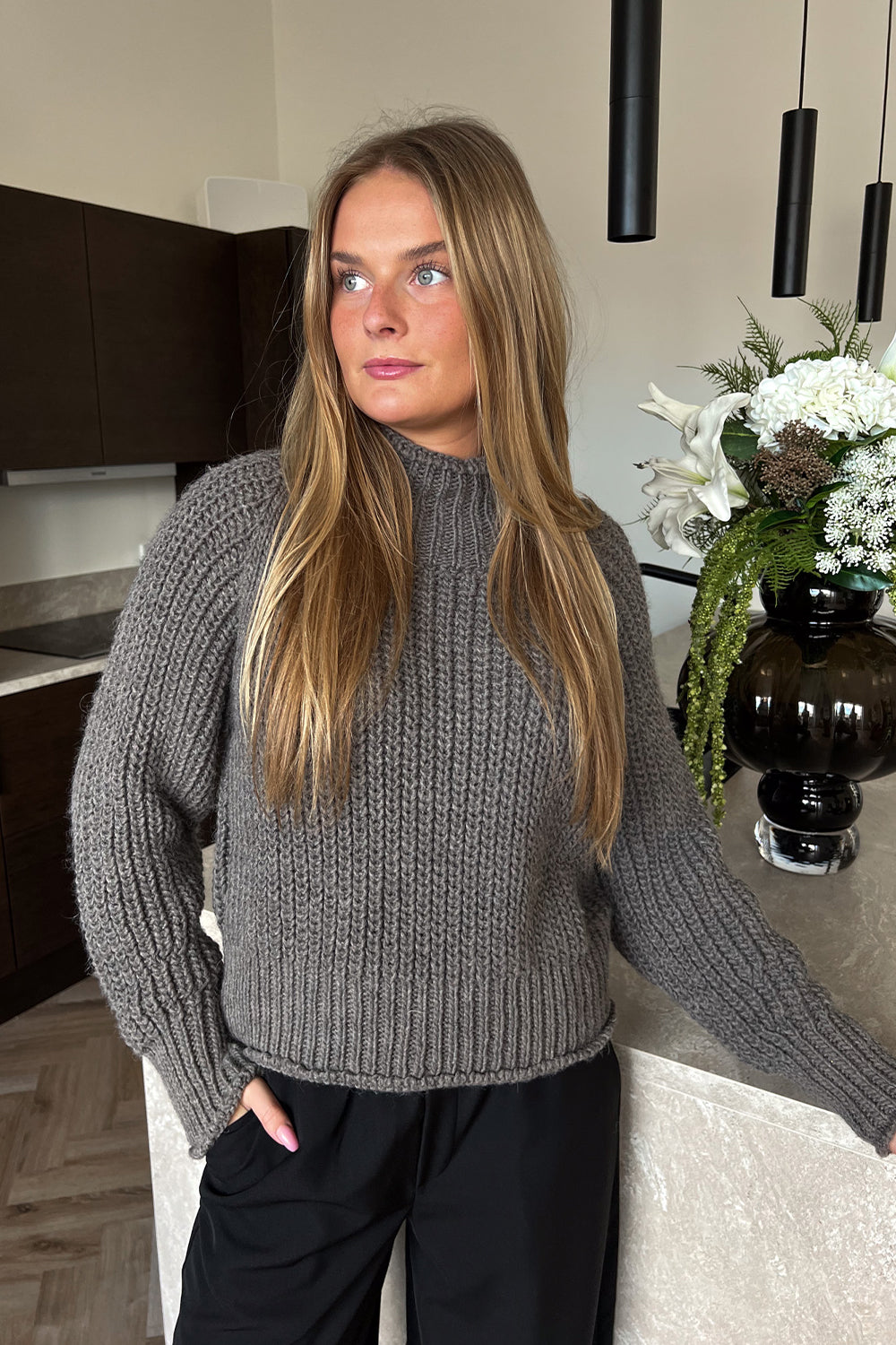 Kissie Knit Mud Melange
