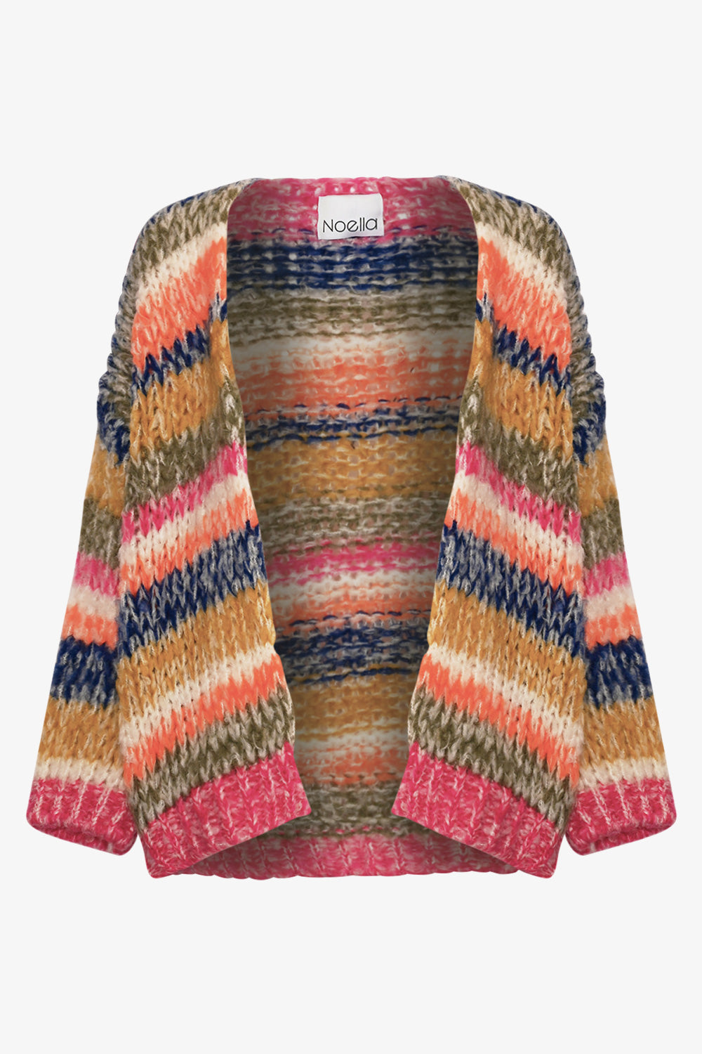 Krissa Knit Cardigan Tundra Stripe