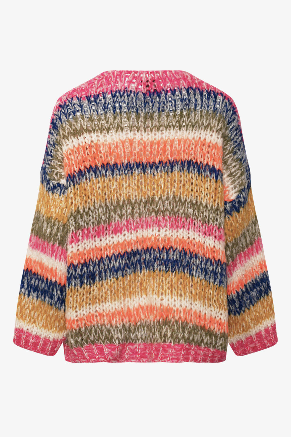 Krissa Knit Cardigan Tundra Stripe