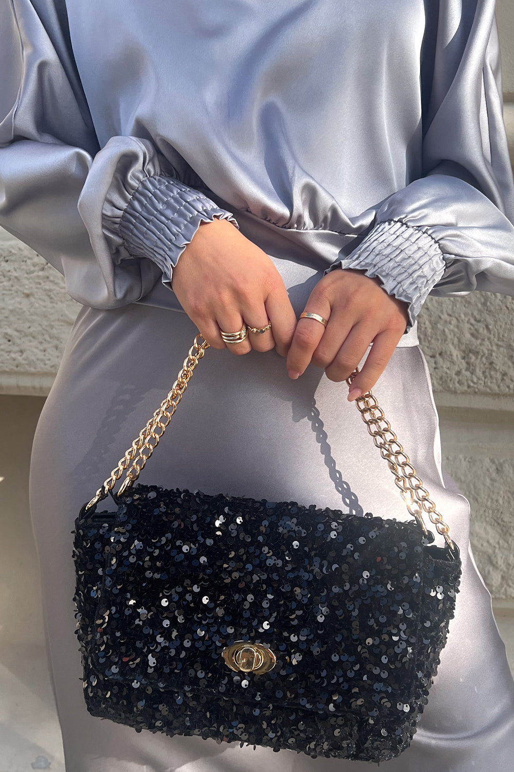 Krista Blouse Silver Grey