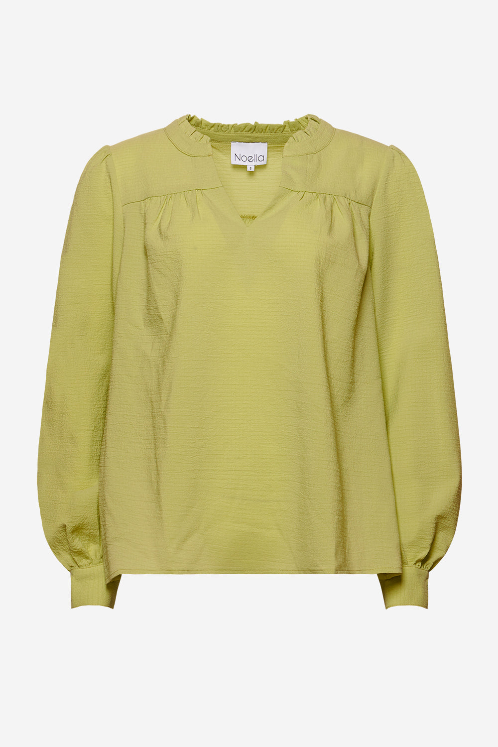 Noellas Leni Blouse Lime. Køb Bluser hos www.noellafashion.dk