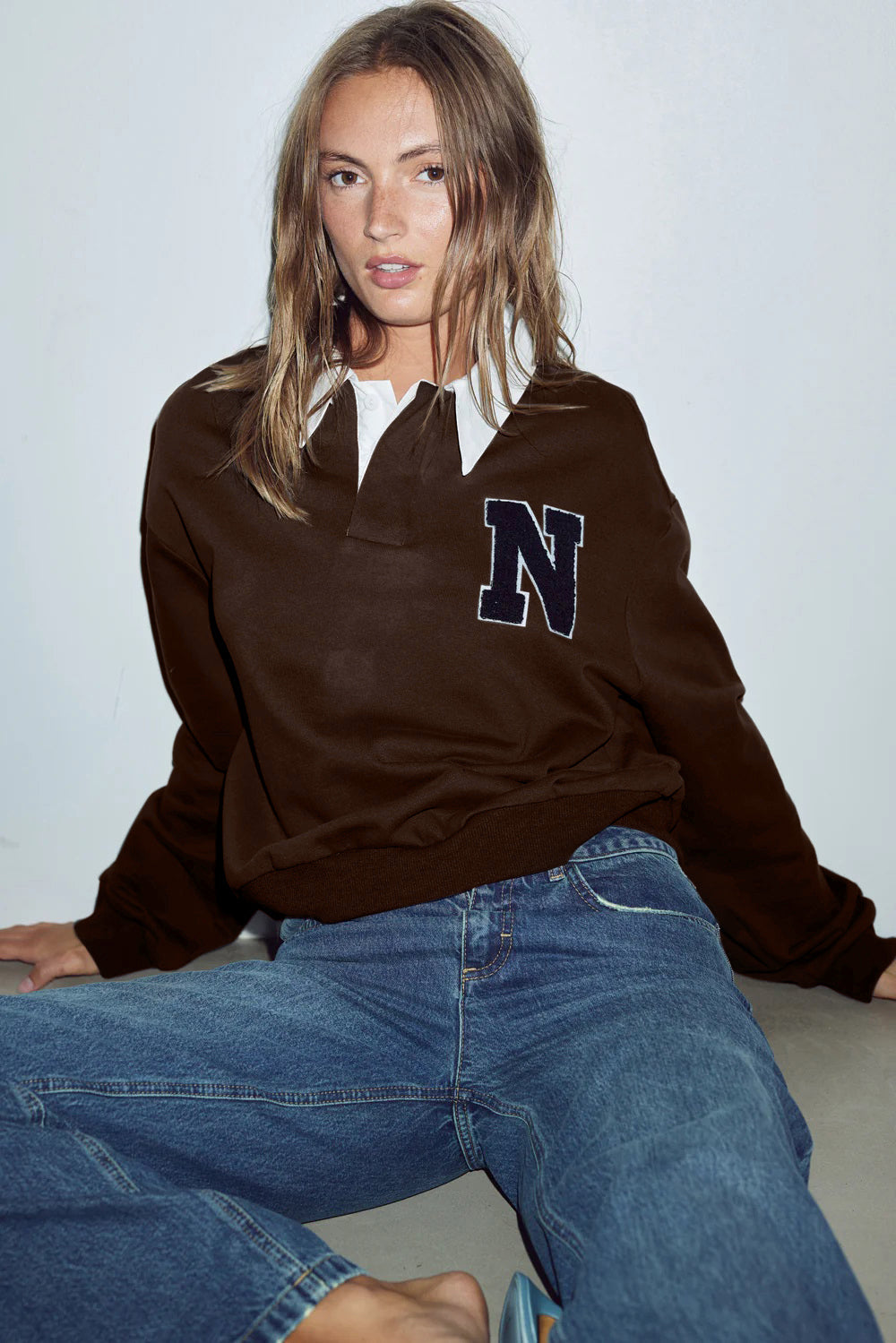 Noellas Lex Polo Chocolate Brown. Køb T-shirts / Toppe hos www.noellafashion.dk