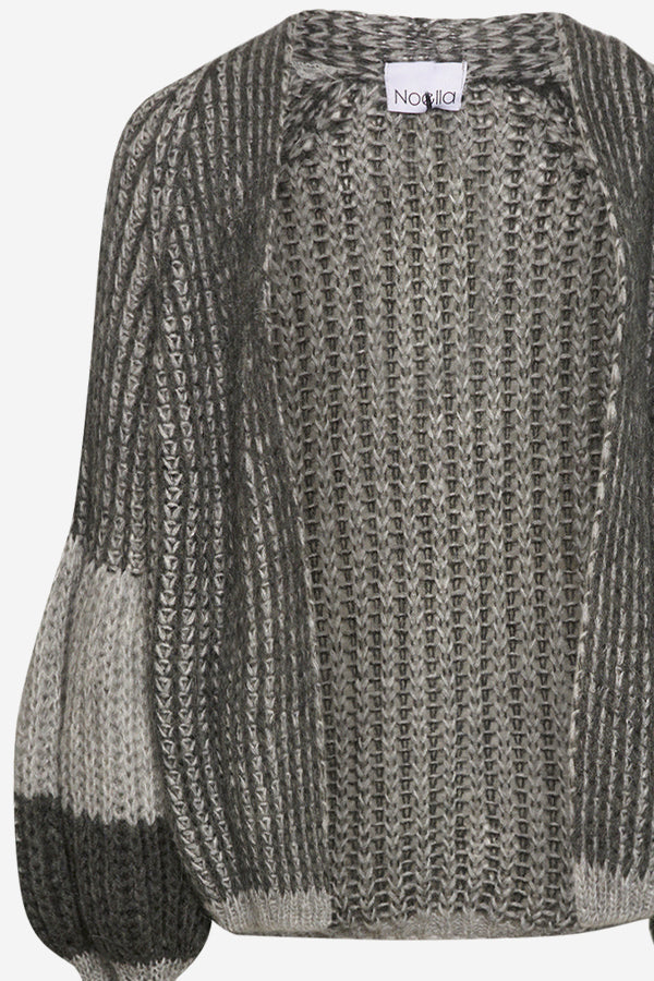 Liana Knit Cardigan Grey Melange Mix