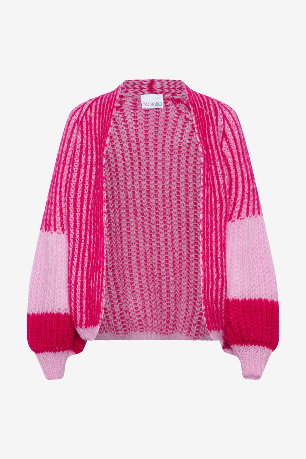 Noellas Liana Knit Cardigan Pink Bubblegum. Køb Cardigans hos www.noellafashion.dk