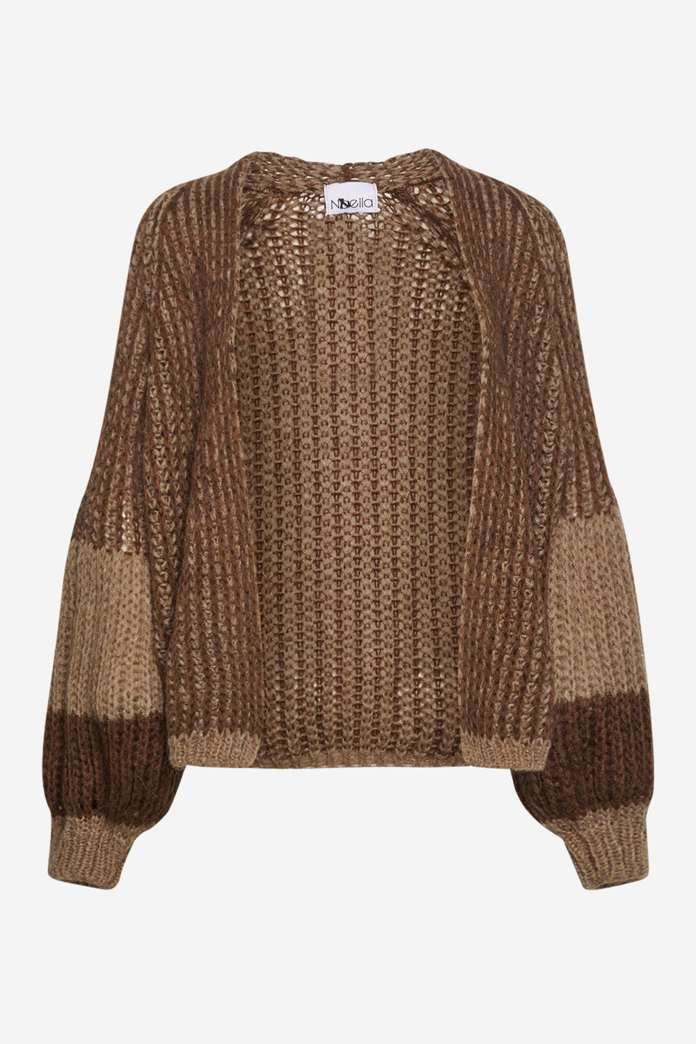 Noellas Liana Knit Cardigan Brown/Camel. Køb Cardigans hos www.noellafashion.dk