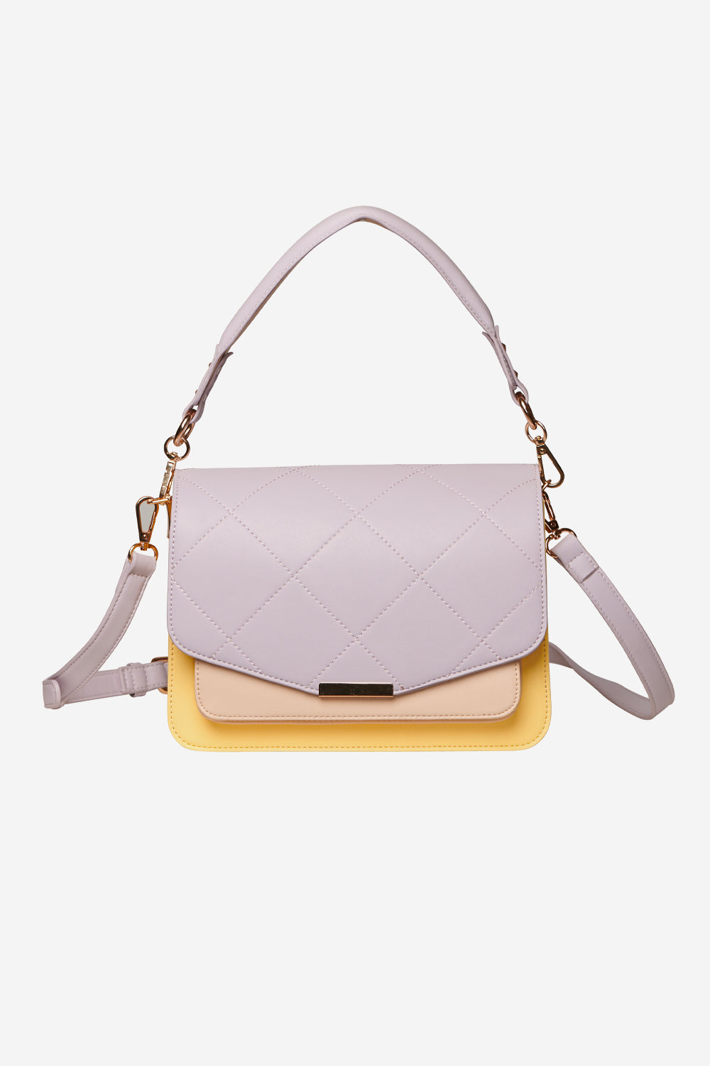 Noellas Blanca Multi Compartment Bag Soft/Purple/Yellow. Køb Tasker hos www.noellafashion.dk