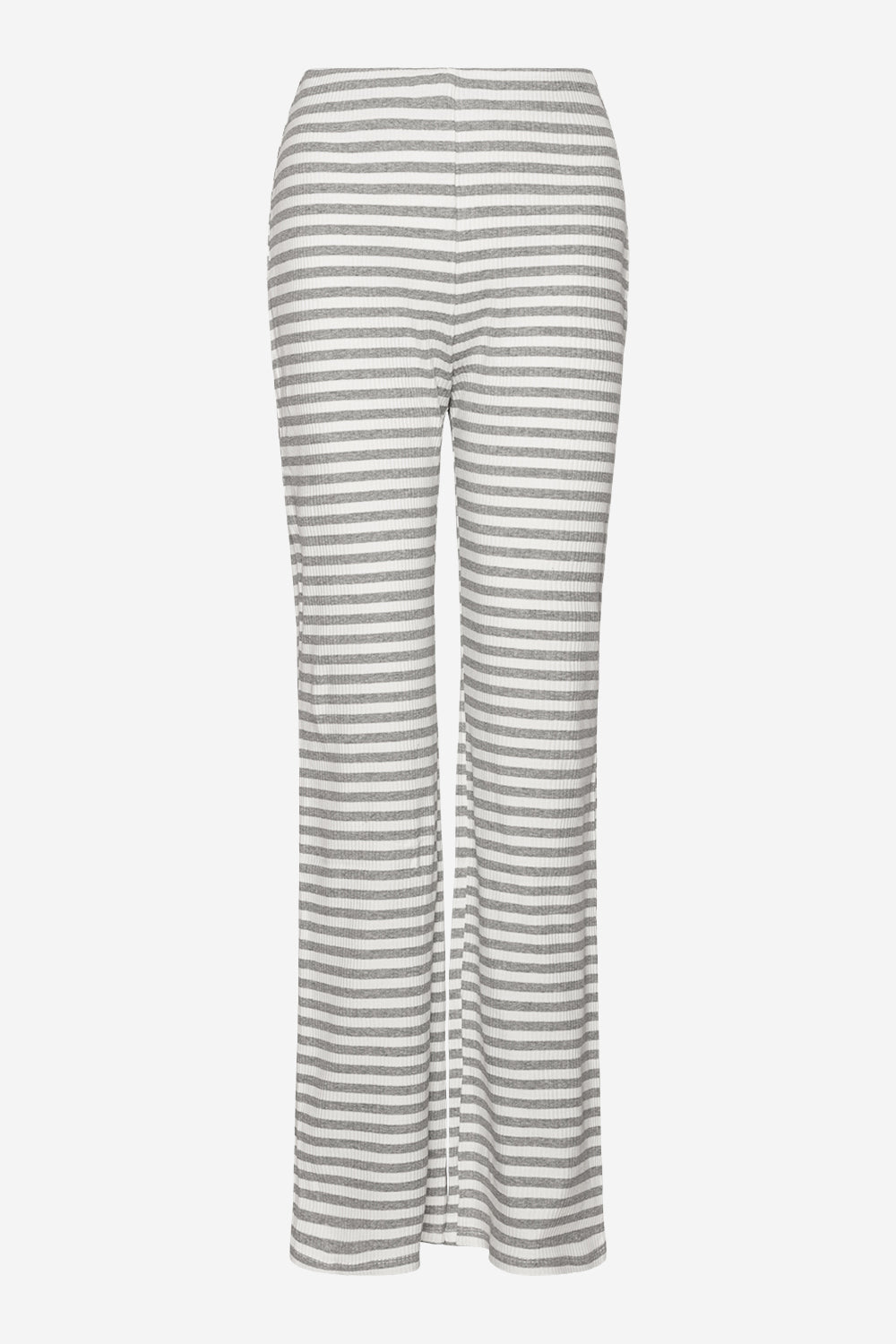 Noellas Luelle Flare Pants Grey mel./cream. Køb Bukser hos www.noellafashion.dk