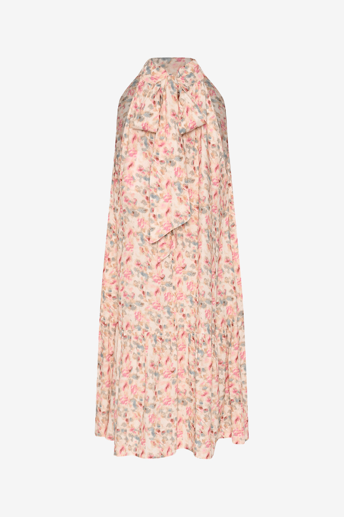 London Short Dress Cinthia Pink Print