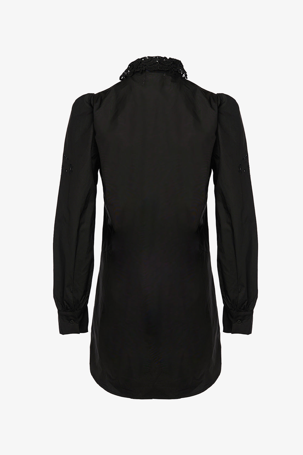 Lucille Long Shirt Cotton Black