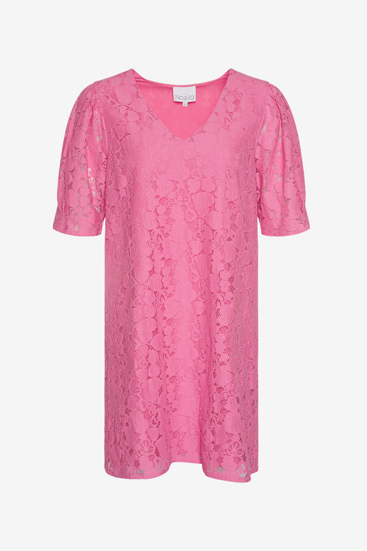 Noellas Macenna Short Dress Candy pink. Køb Kjoler hos www.noellafashion.dk